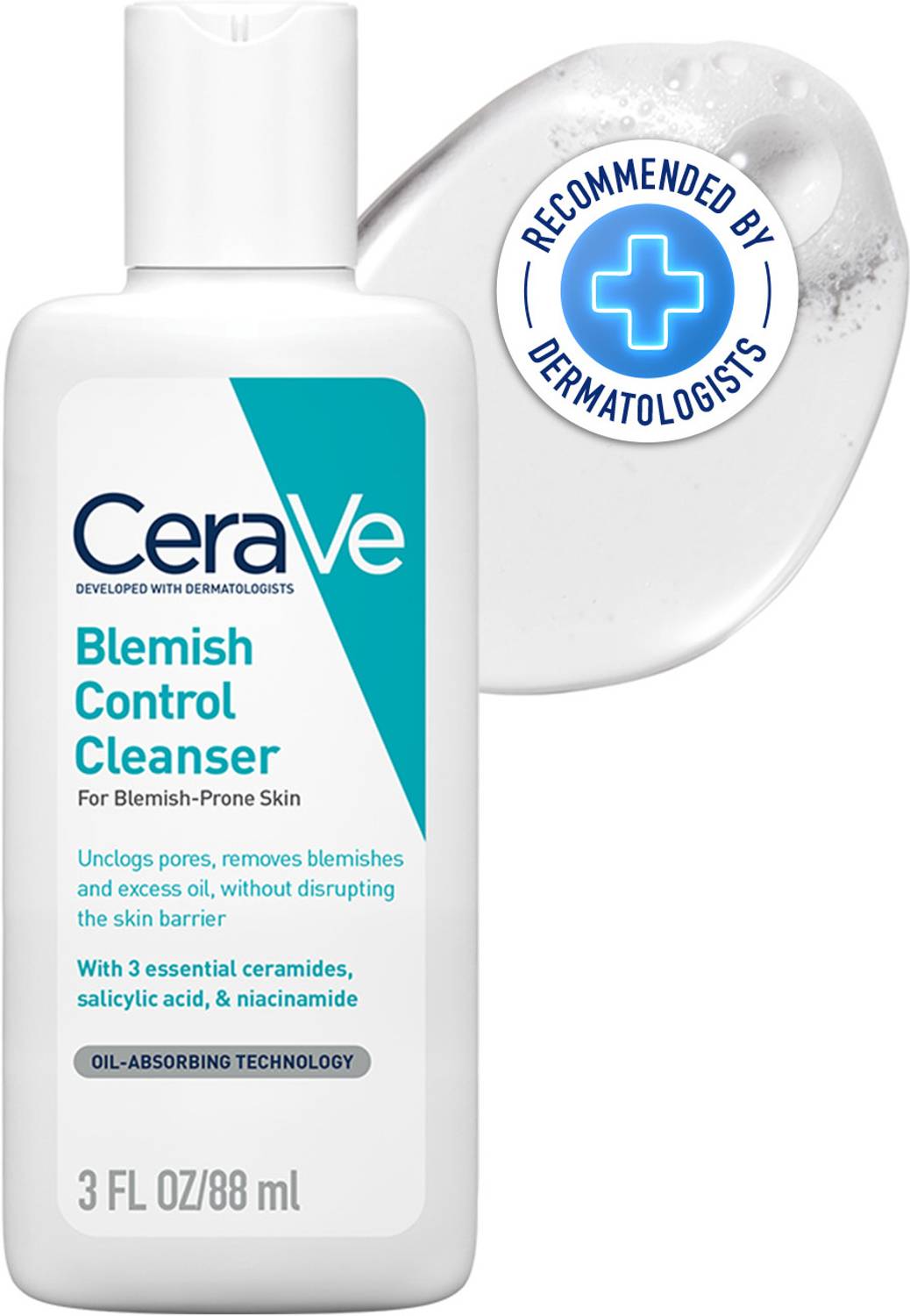 CeraVe Blemish Control Cleanser with 2% Salicylic Acid & Niacinamide