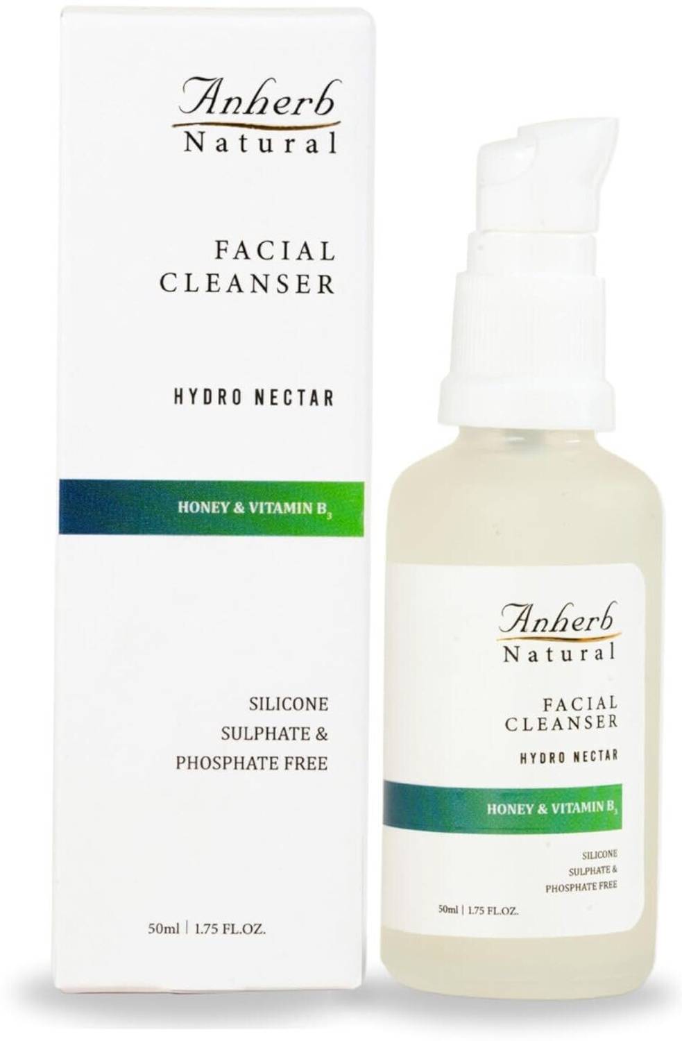 Anherb Hydro Nectar Facial Cleanser With Honey & Vitamin B3 Face Wash