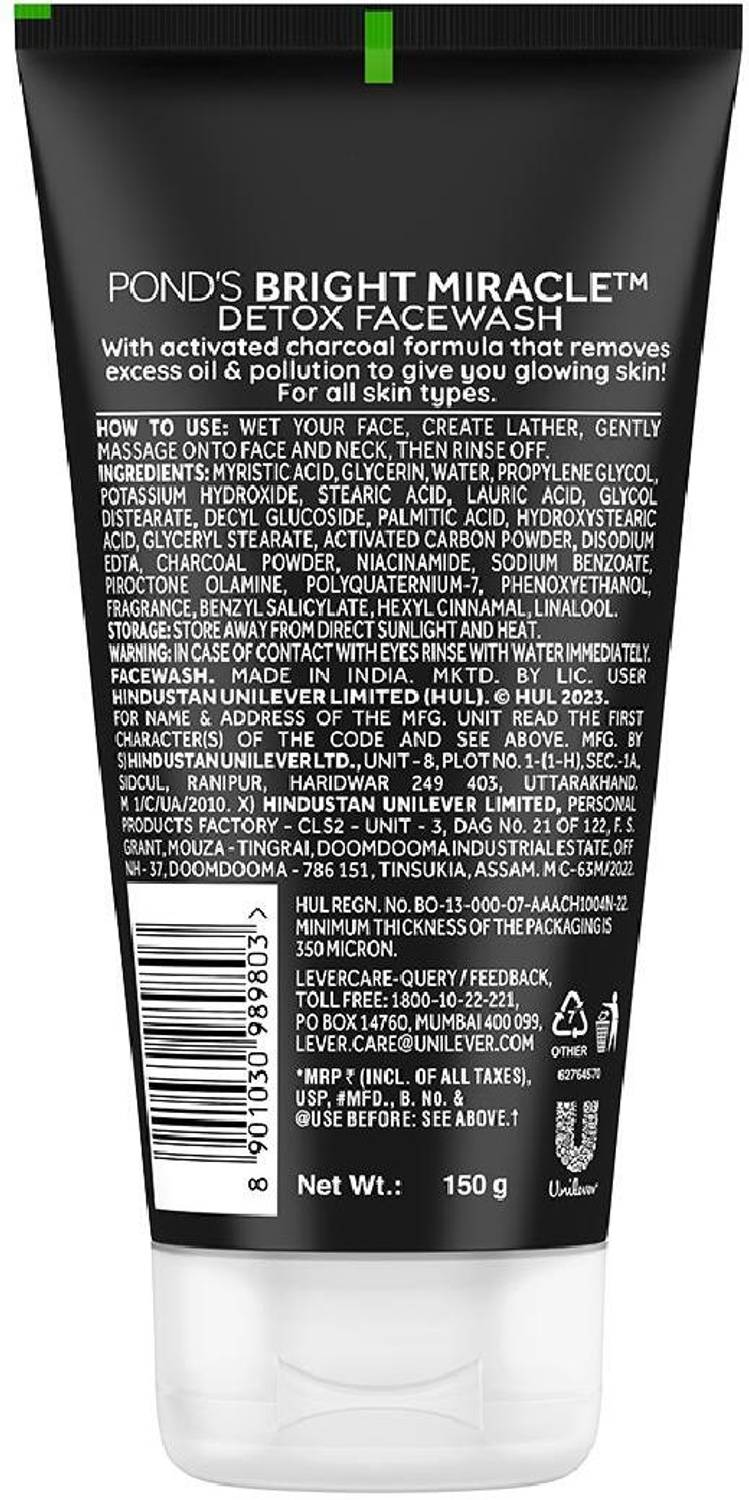 POND's Bright Miracle Detox Facewash with Charcoal - Image 2