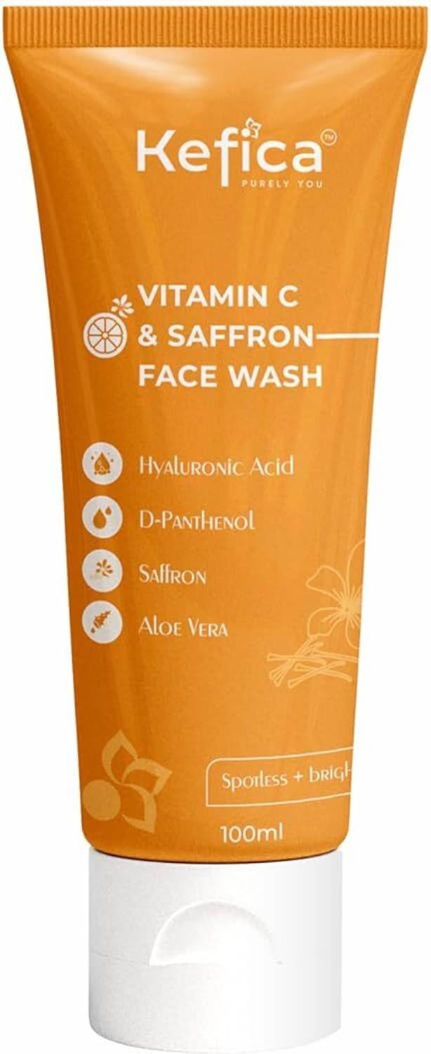 Kefica Vitamin C & Saffron 100ml with Aloe Vera & Hyaluronic Aci