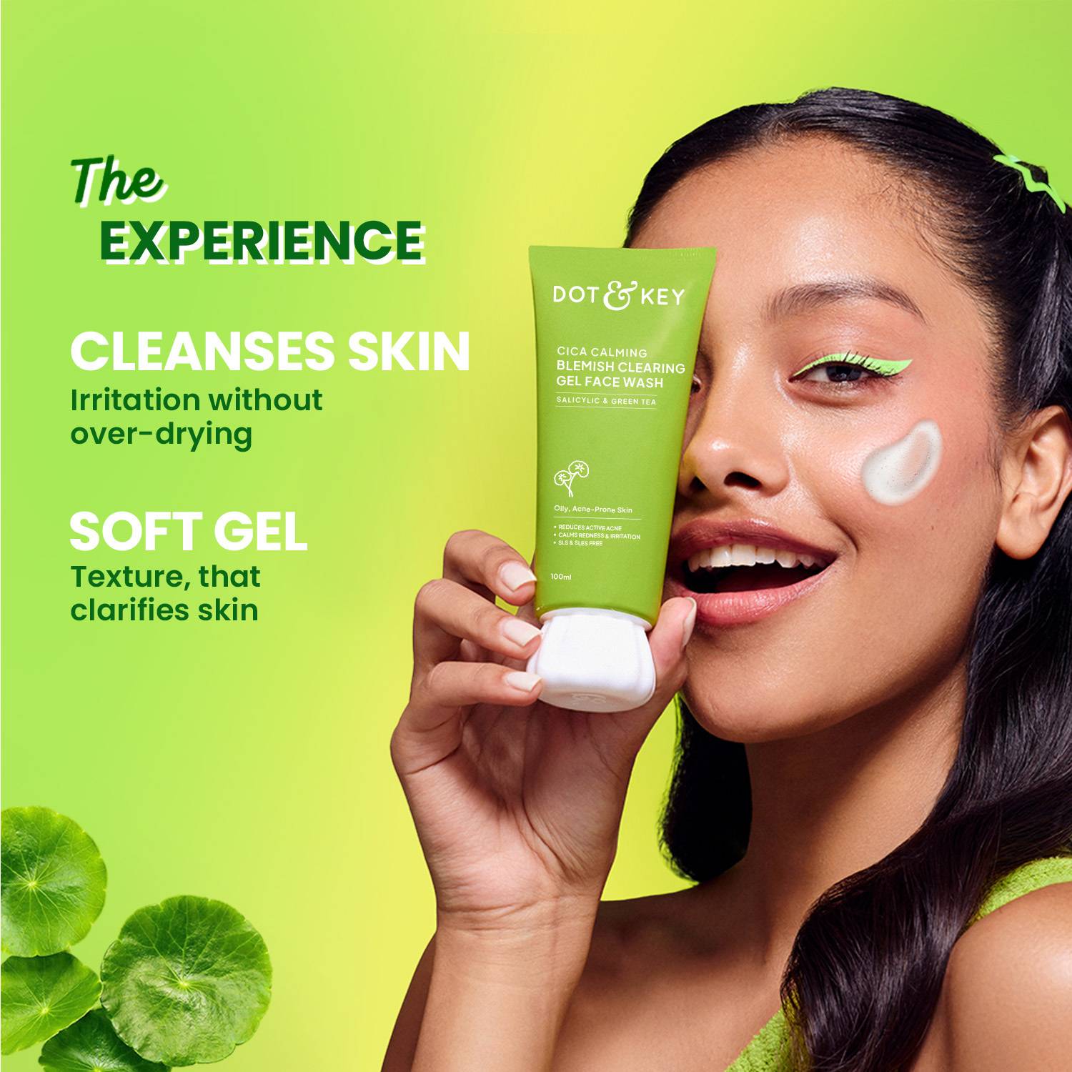 Dot & Key Cica Calming Blemish Clearing Gel Face Wash 175ml - Image 5
