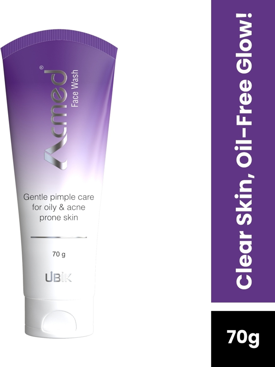 Image of acmed Facewash with Tea Tree Oil & Vitamin E | For Oily & Acne-Prone Skin Pack of 2 Face Wash