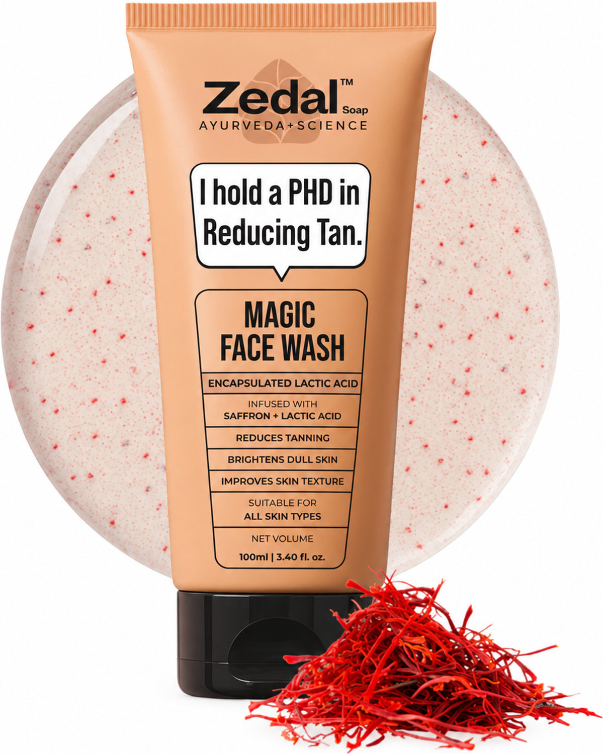 Image of Zedal Magic Face wash | Tan Removal, Skin Brightening & Radiant Glow Face Wash