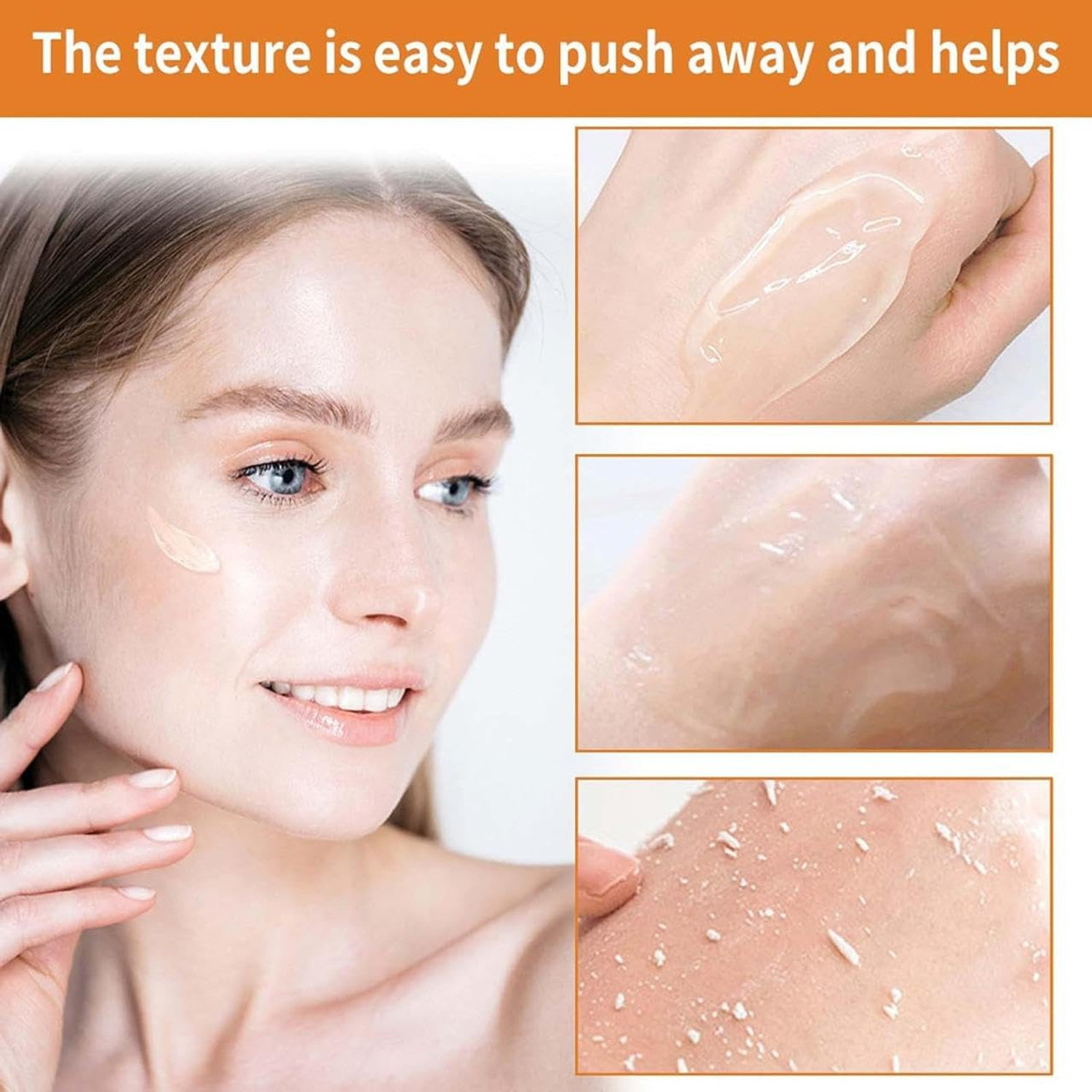 Image of Famire Orange Enzymes Exfoliating Gel for Face & Body, Orange Exfoliating Gel, Moisturizer Face Body Scrub,Deep Cleansing Moisturizing Facial Exfoliator for All Skin Types Face Wash