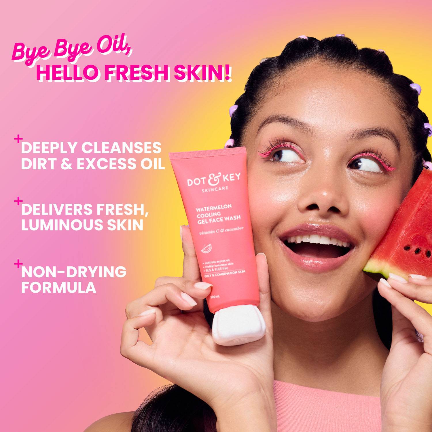 Dot & Key Watermelon Super Glow Gel Face Wash 100ml - Image 5