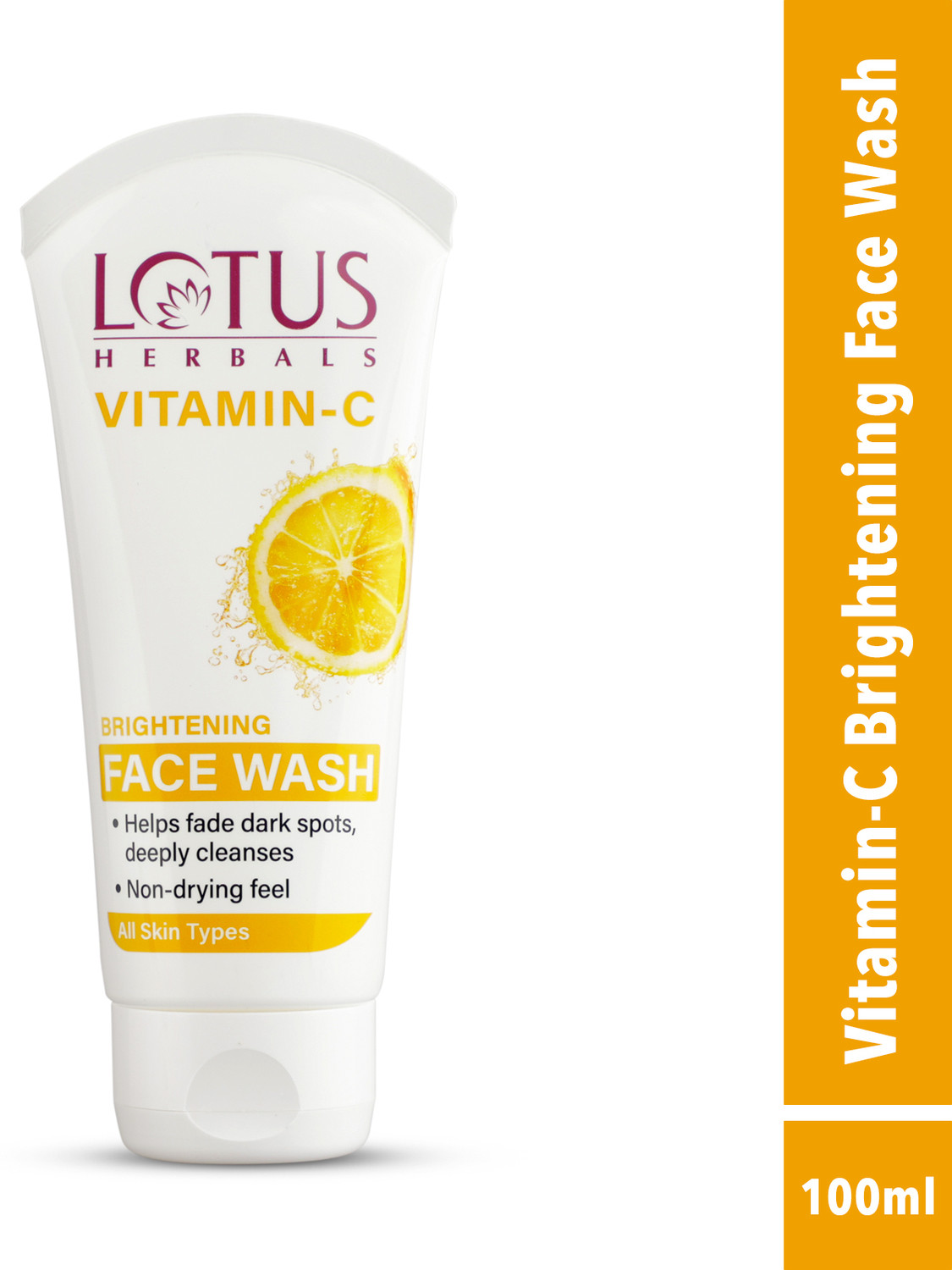 Image of LOTUS HERBALS Vitamin C Brightening , Helps reduce dullness & fade pigmentation Face Wash
