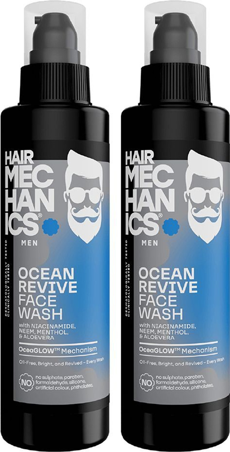 Image of Hair Mechanics Ocean Revive for Oil Control and Hydrated Skin ( pack of 2 ) Face Wash