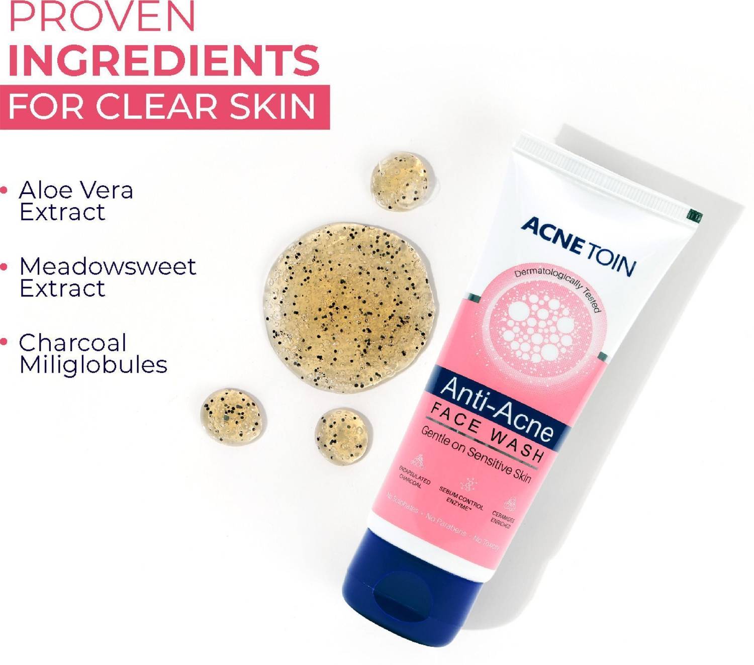 Leeford Acnetoin Anti-Acne Face Wash 70g - Image 3
