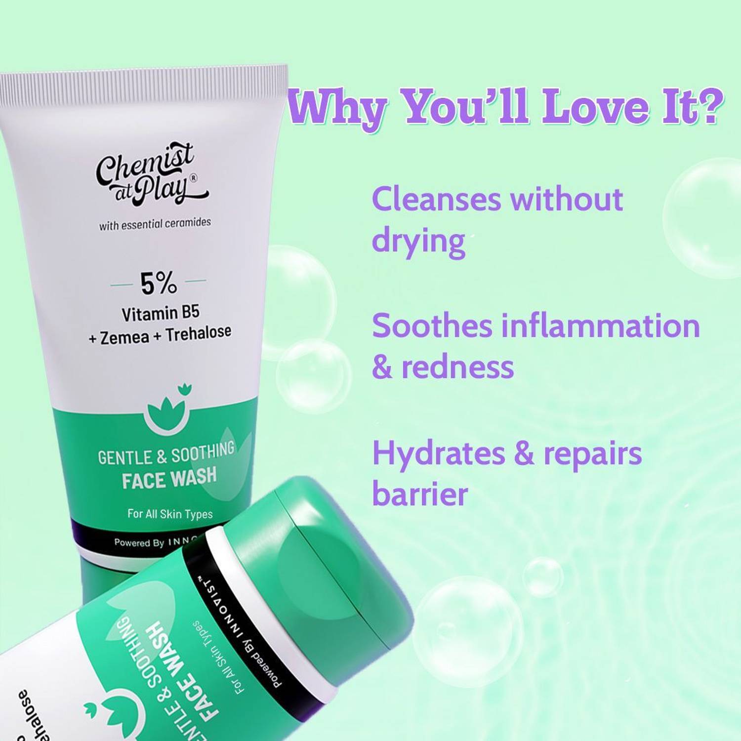 Chemist at Play Gentle & Soothing Facewash 100% Soap Free - Image 2