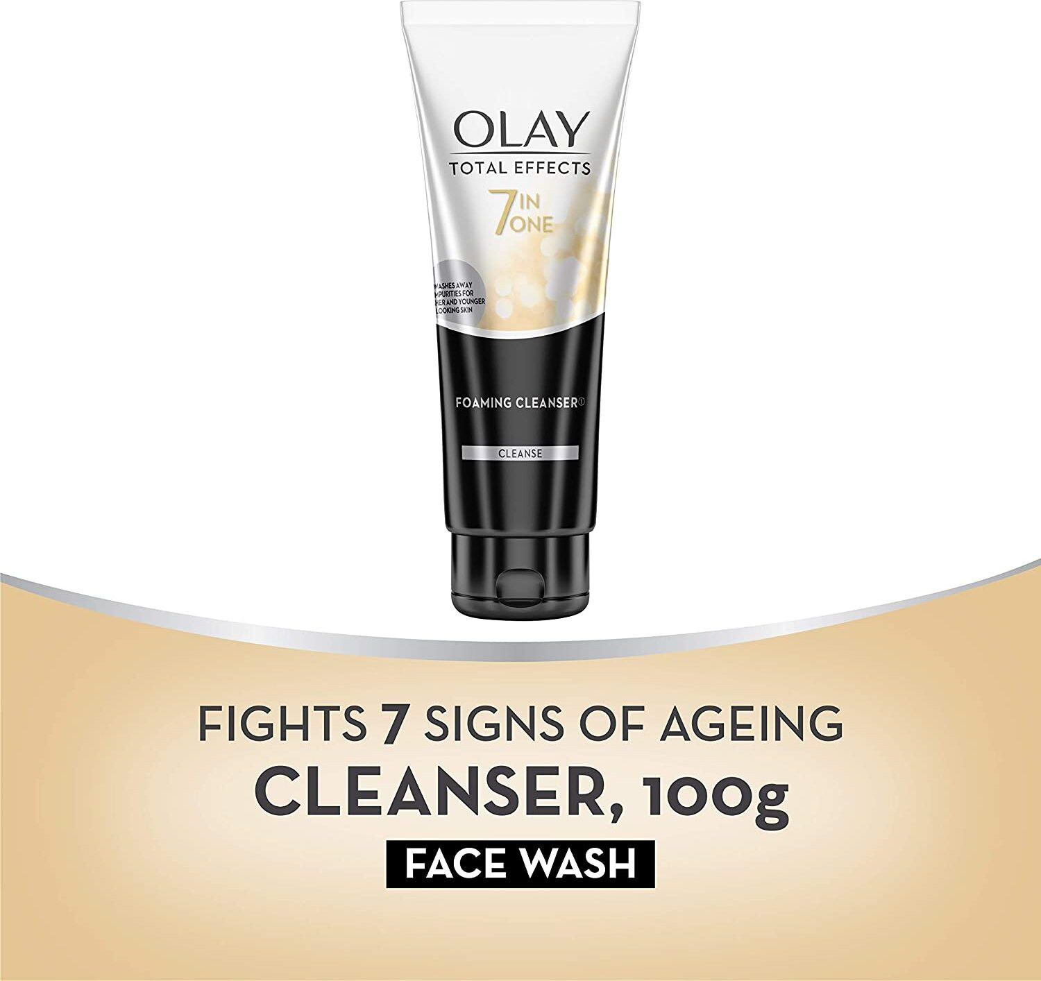 Image of OLAY Total Effects Cleanser with Salicylic Acid & Silica beads Face Wash