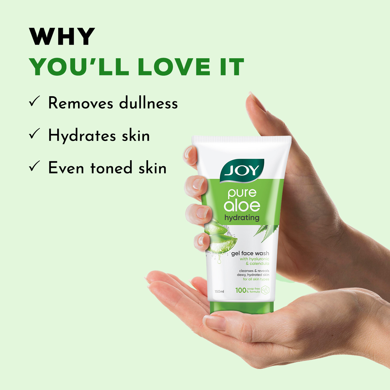 Image of Joy Pure Aloe Hydrating For Dry Skin & Acne Prone Skin Face Wash