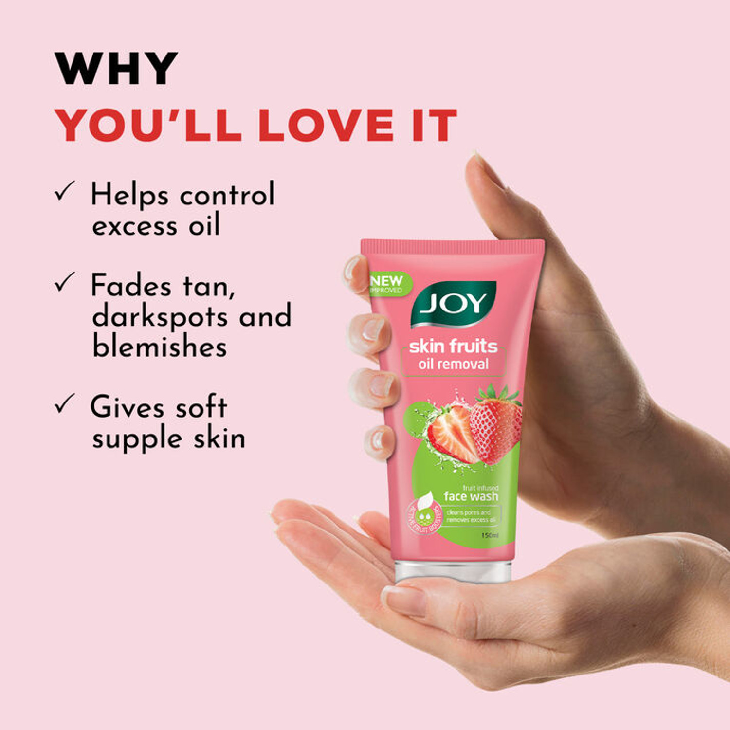 Image of Joy Skin Fruits Oil Control Strawberry For Oily Skin Face Wash