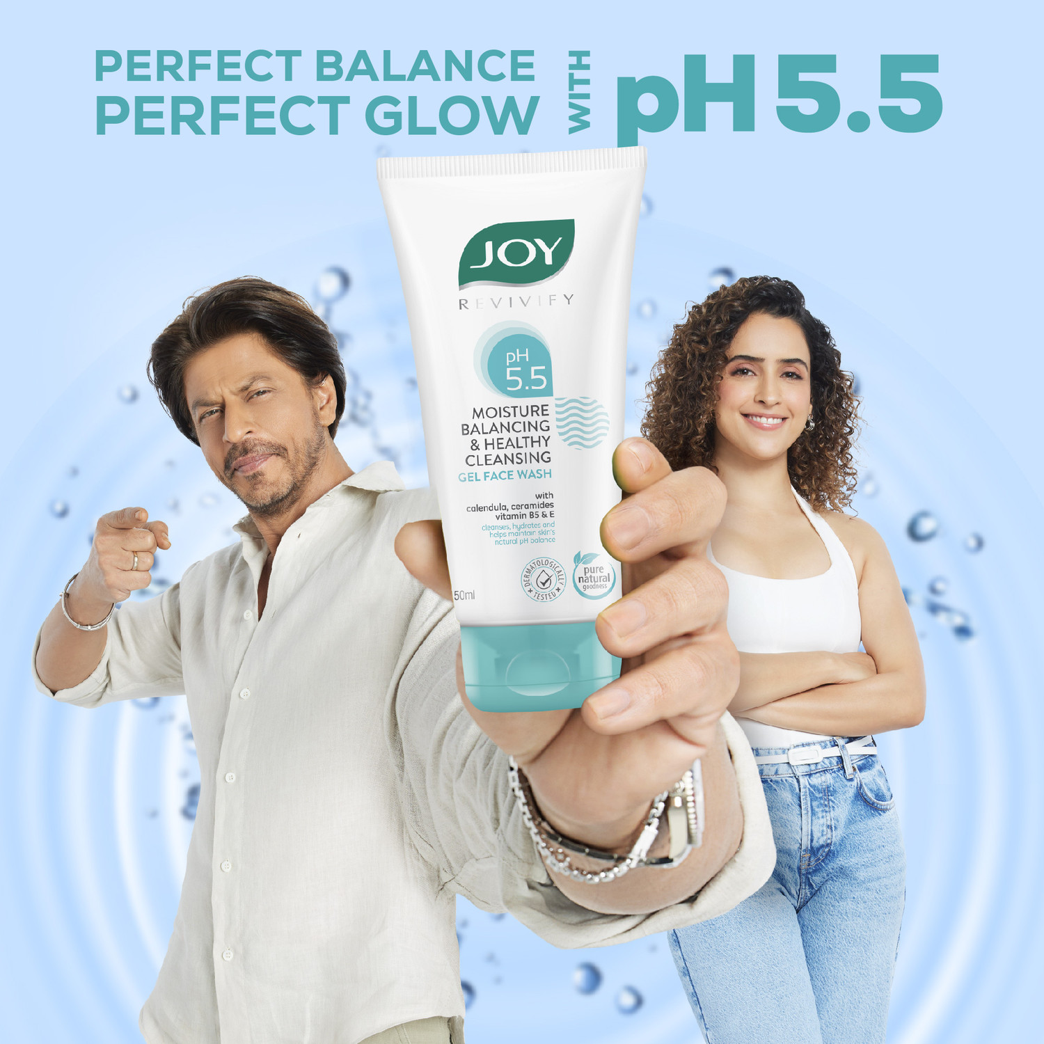 Image of Joy pH 5.5 Gel With Ceramides For Winters | Moisture Balancing Cleanser Face Wash