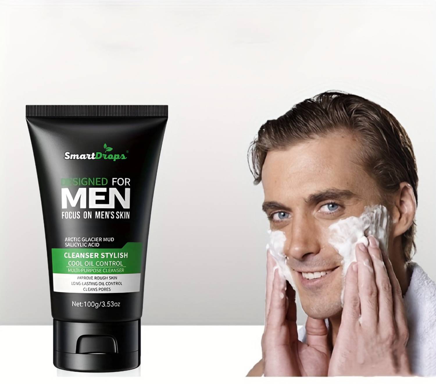 smartdrops Men Oil Clear Deep Cleansing Face Wash - Image 2