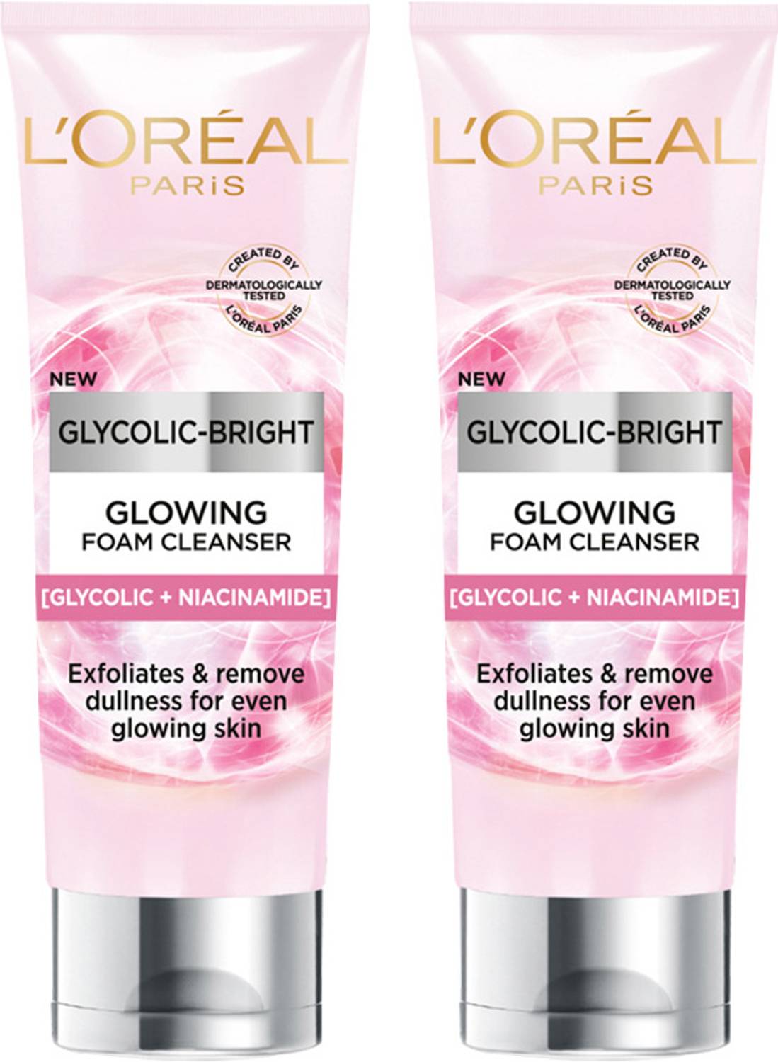 L'Oréal Paris Glycolic Bright Pack of 2 · 100 ml (200 ml total) - Image 1