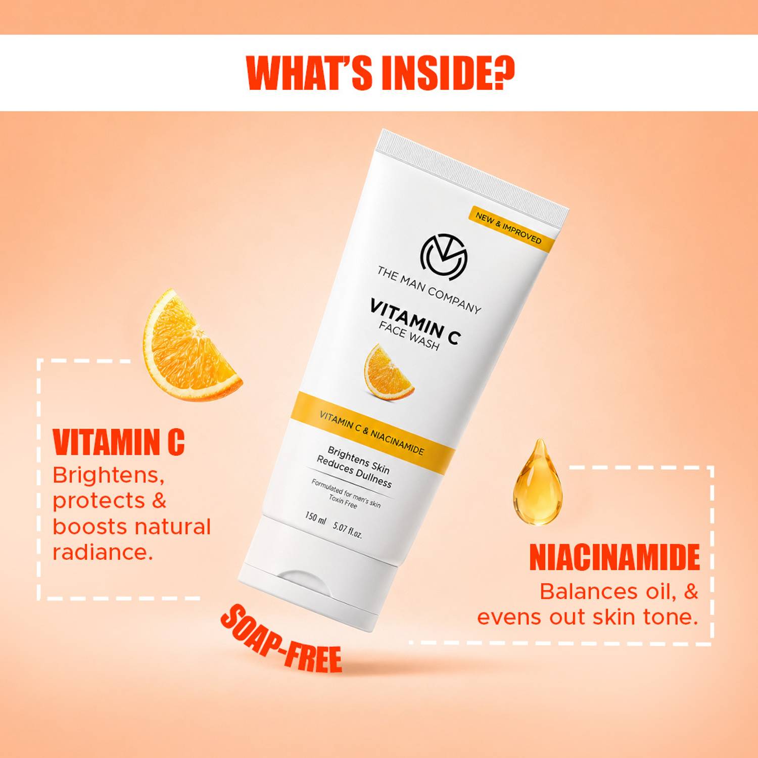 THE MAN COMPANY Daily Vitamin C & Niacinamide | For Skin Brighte... more