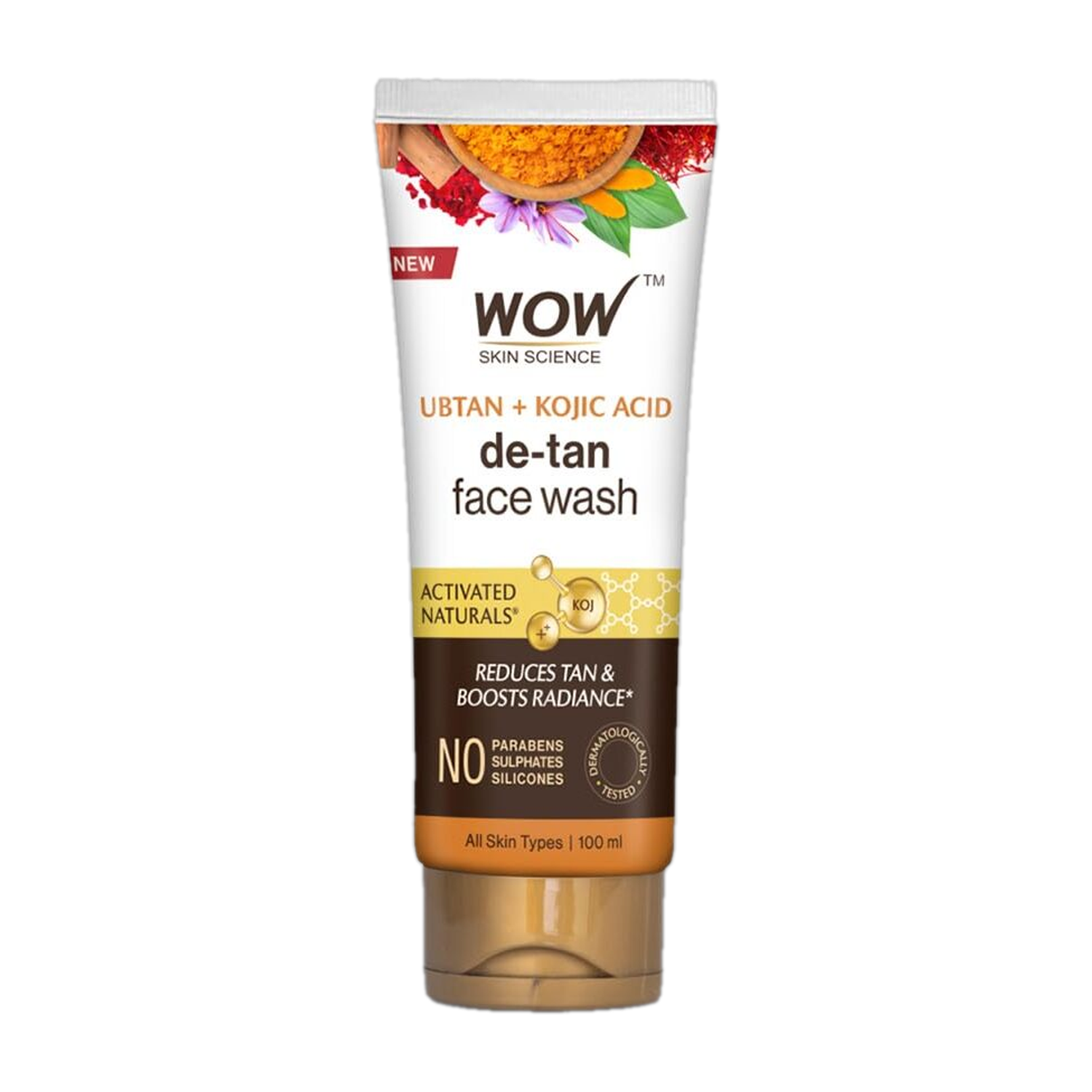 WOW SKIN SCIENCE Ubtan For Oily - Tan Removal and Brightening Face Wash