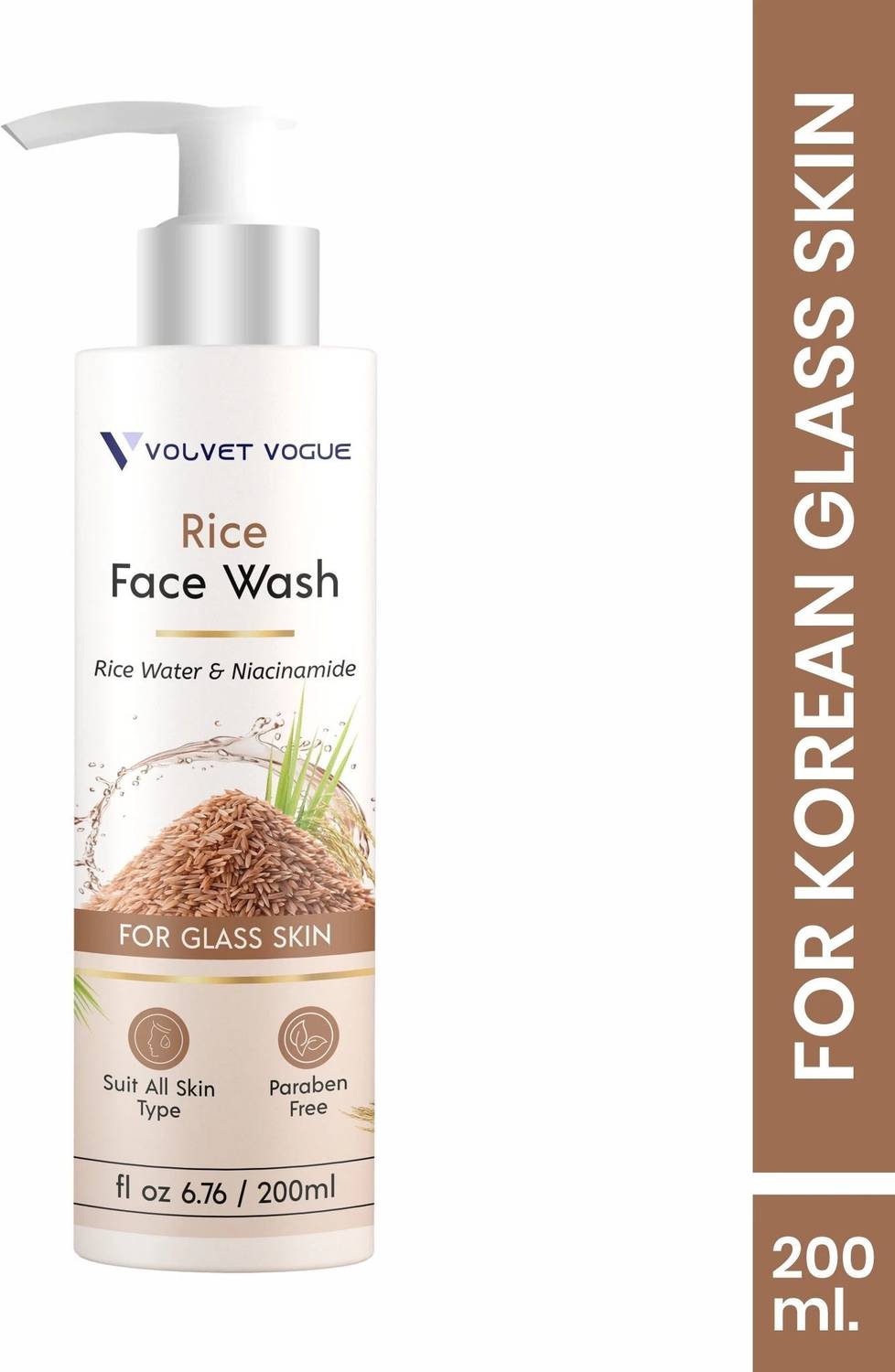 VOLVET VOGUE Rice for Glassy, Radiant Skin Deep Cleansing for