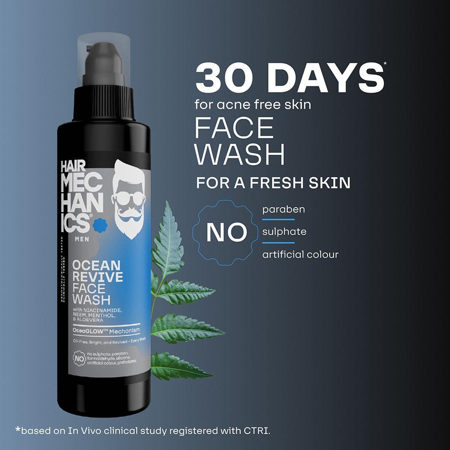 Image of Hair Mechanics Ocean Revive for Oil Control and Hydrated Skin ( pack of 2 ) Face Wash