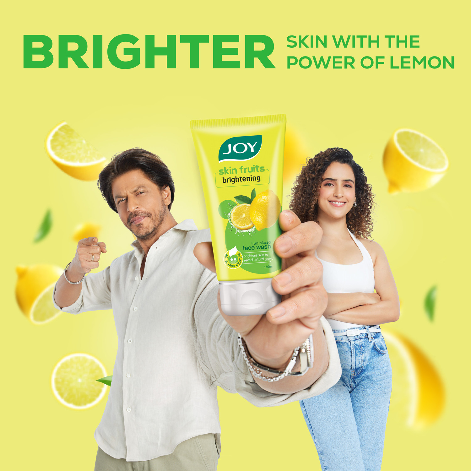 Image of Joy Facewash Combo with Brightening Lemon Face Wash 150ml & Spots & Tan Removing Papaya Face Wash 150ml