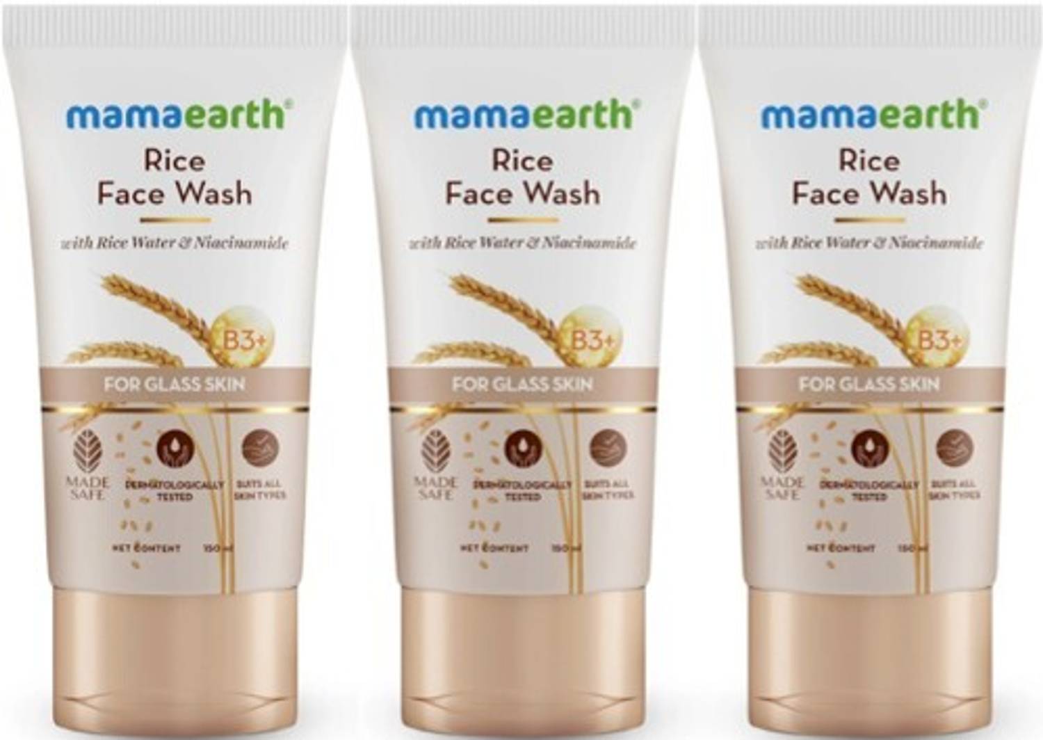 Mamaearth Rice Water & Niacinamide for Glass Skin  Face Wash