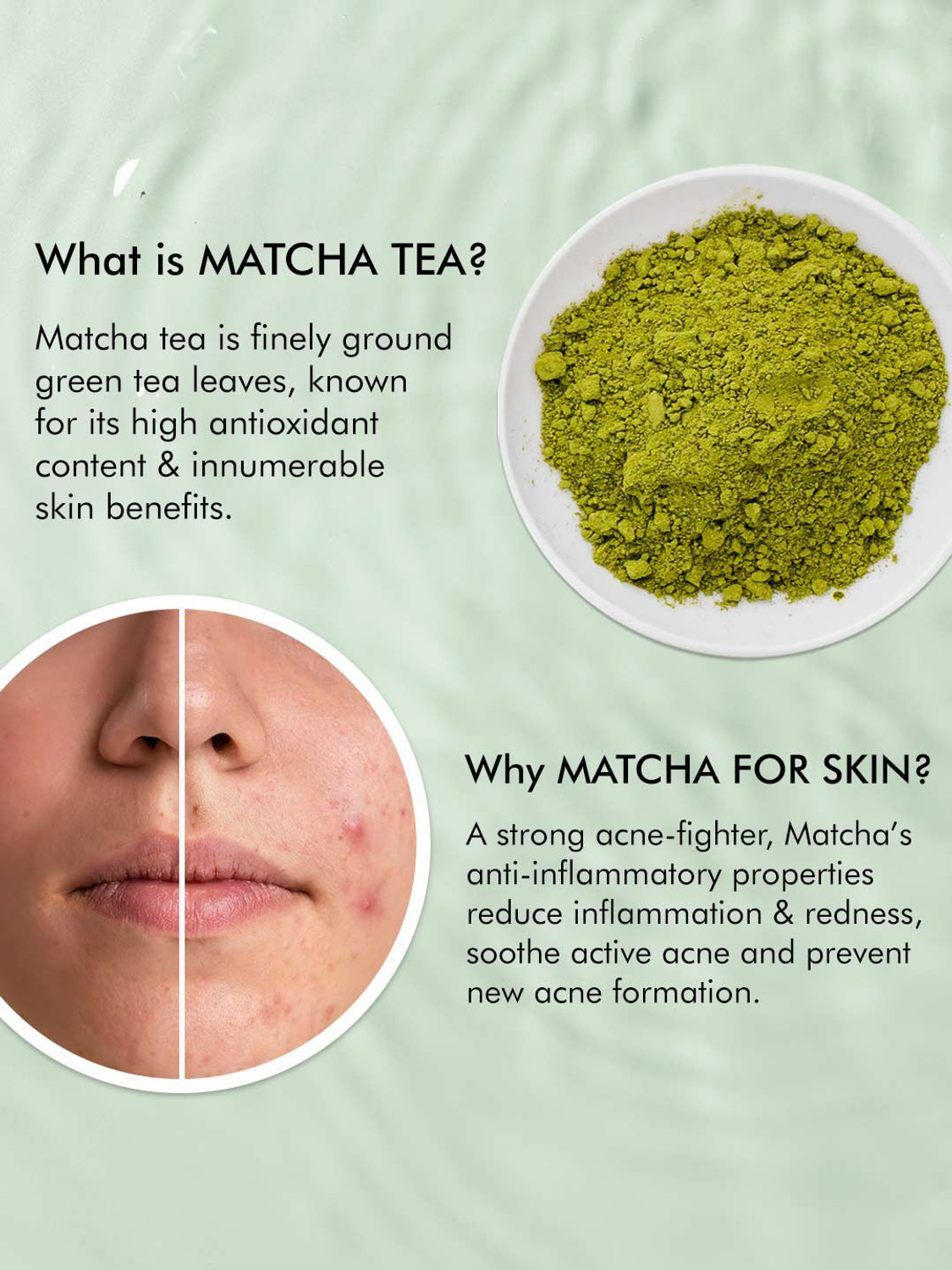 Image of mCaffeine 2% Salicylic Acid Niacinamide & Matcha Tea for Acne & Oil Face Wash