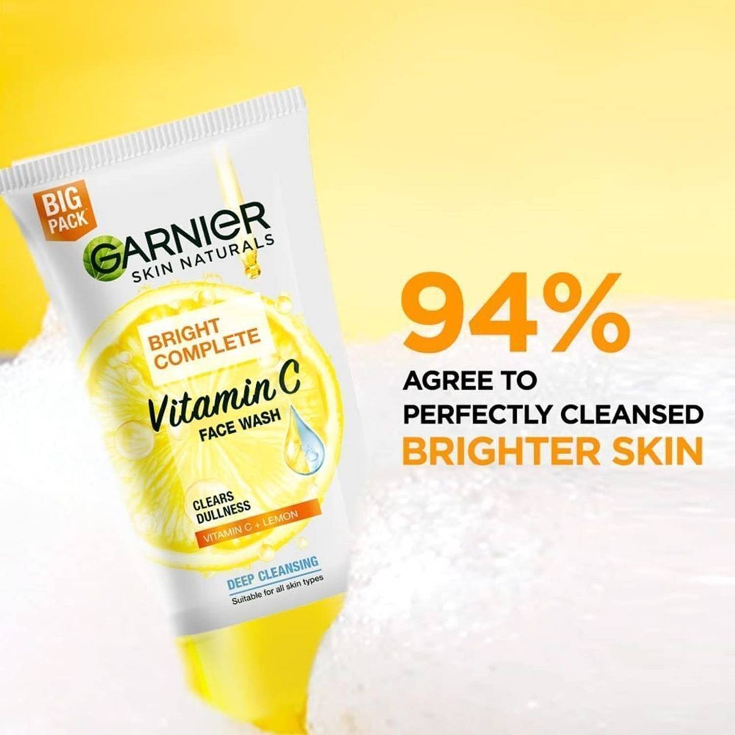 Garnier Bright Complete Vitamin C Face Wash - Image 5