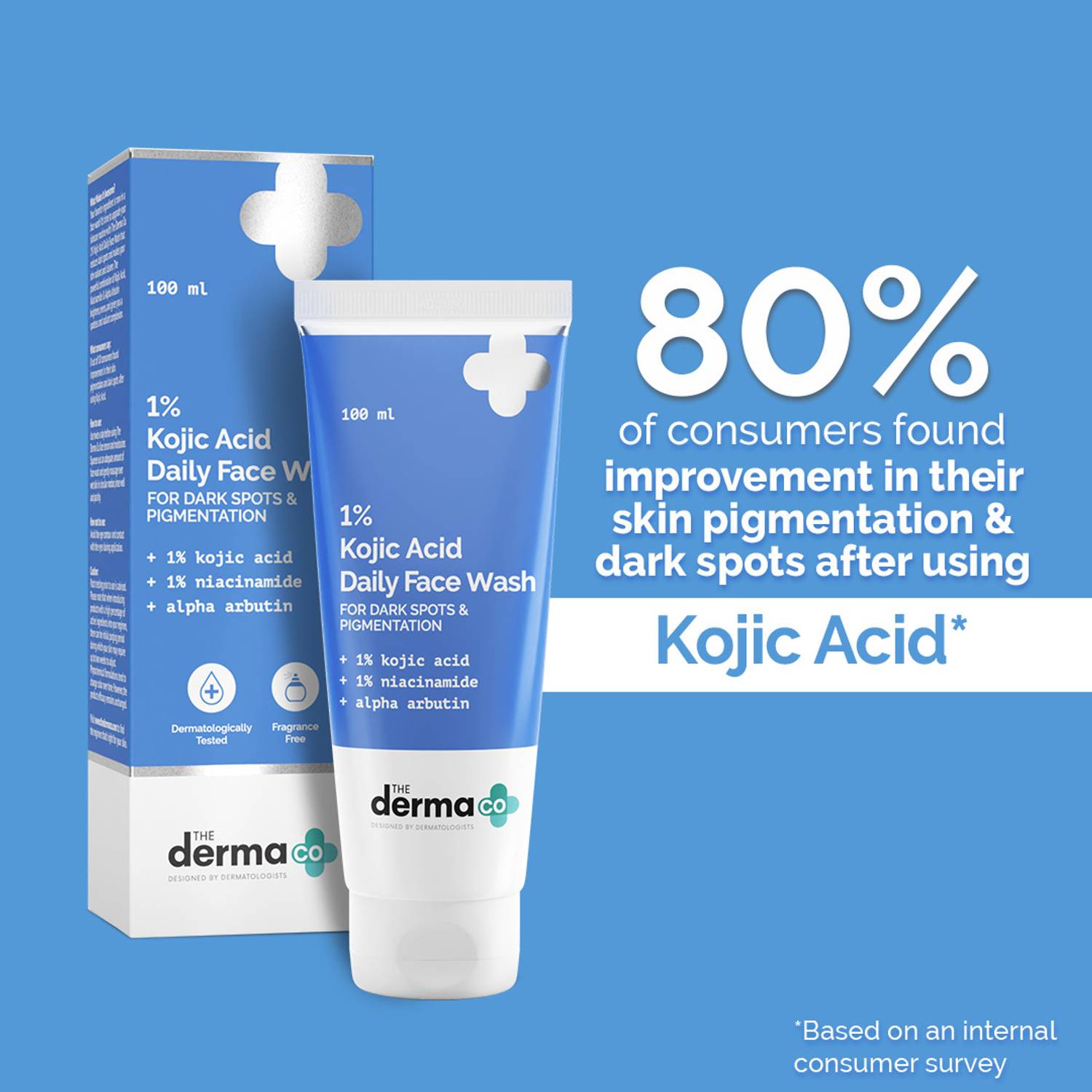 The Derma Co 1% Kojic Acid Face Wash 100ml - Image 4
