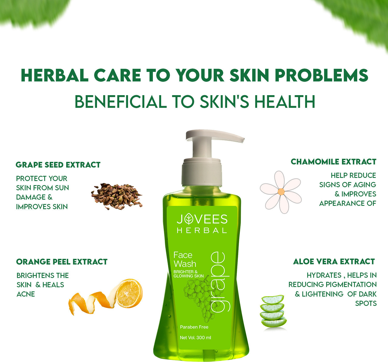 Image of JOVEES Grape With Grape Seed & Orange Peel Extracts Face Wash