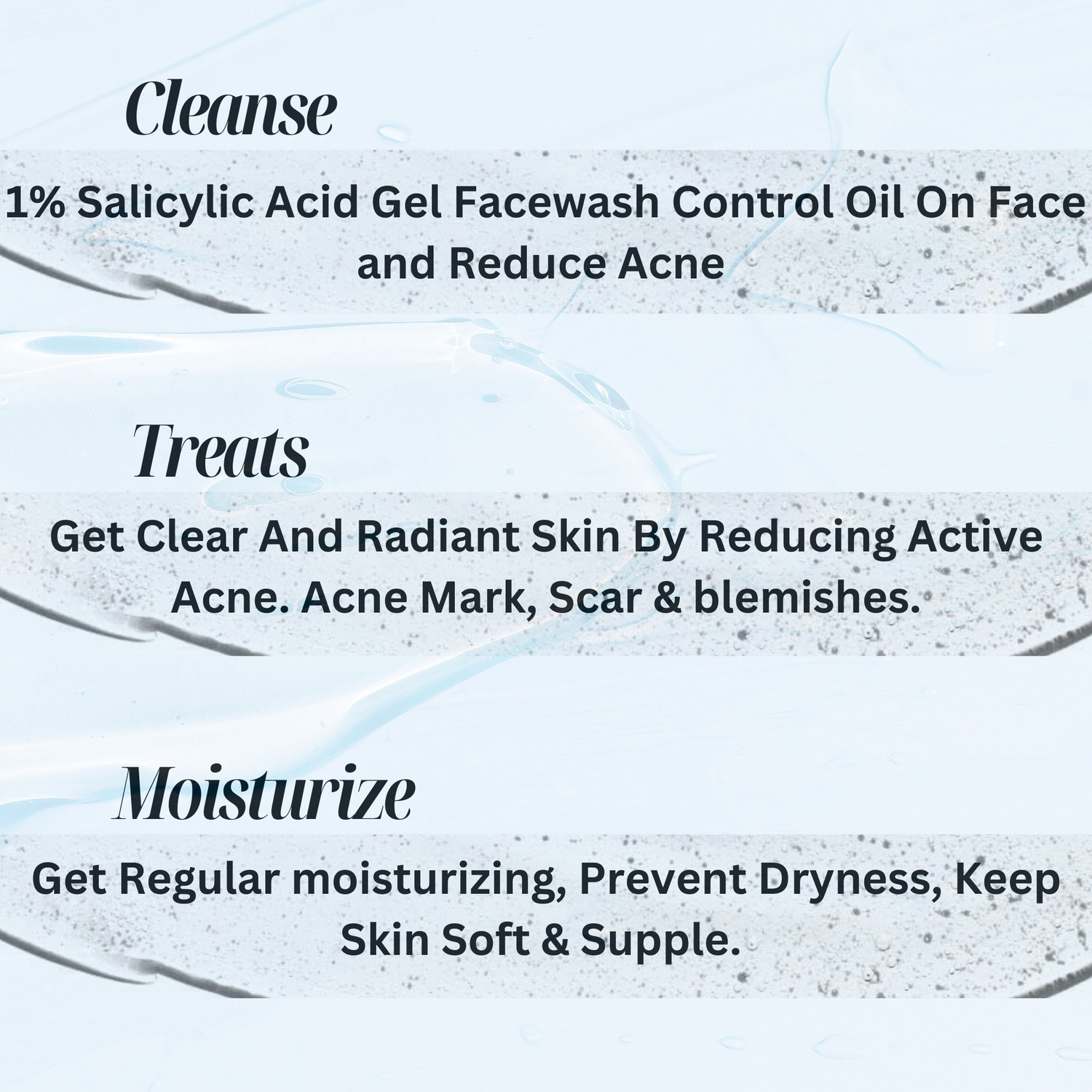 Image of Saliact 1% Salicylic Acid Gel Facewash With Niacinamide & Peptide For Oily, Sensitive & Acne Prone Skin, Anti Acne, Pimples & Oil Control Face Wash