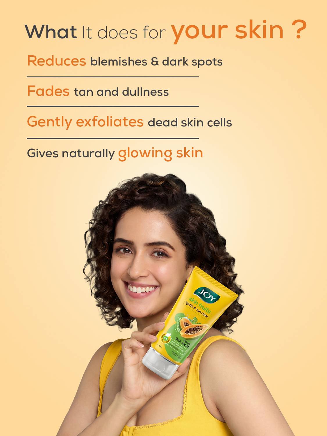 Joy Papaya Face Wash Pack of 3 x Pack of 3 · 100 ml (300 ml total) - Image 4