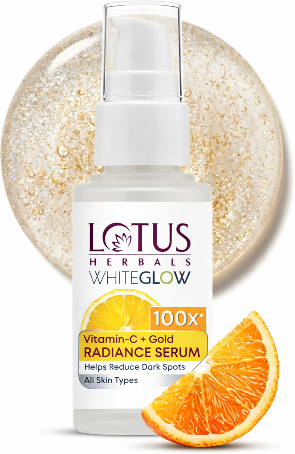 Image of LOTUS HERBALS WhiteGlow Vitamin C +Gold Radiance Face Serum Face Wash