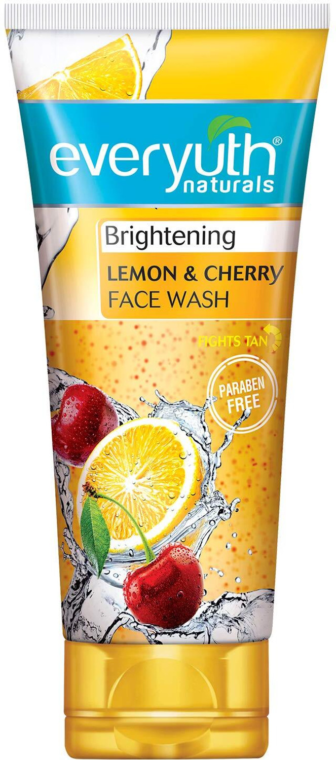 Image of Everyuth Naturals Brightening Lemon & Cherry 150ml Face Wash