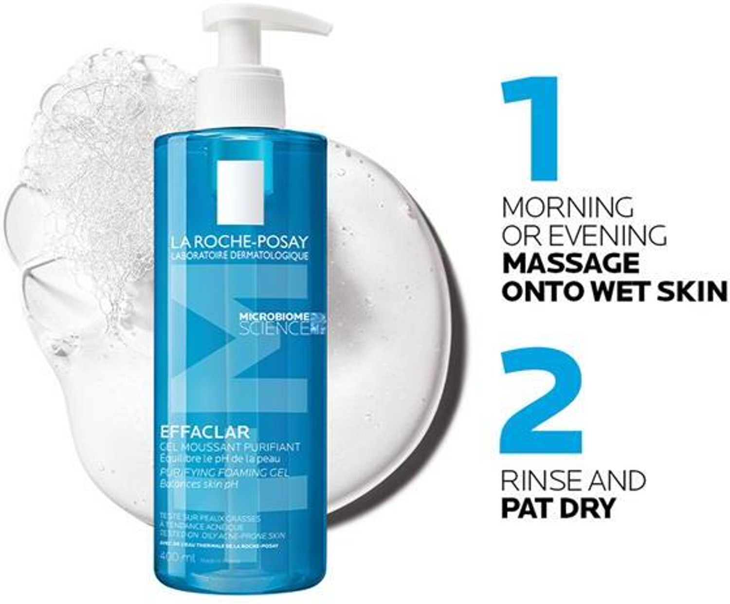 Image of la roche - posay Effaclar Acne Foaming Cleansing Gel For Oily & Acne Prone Skin Face Wash