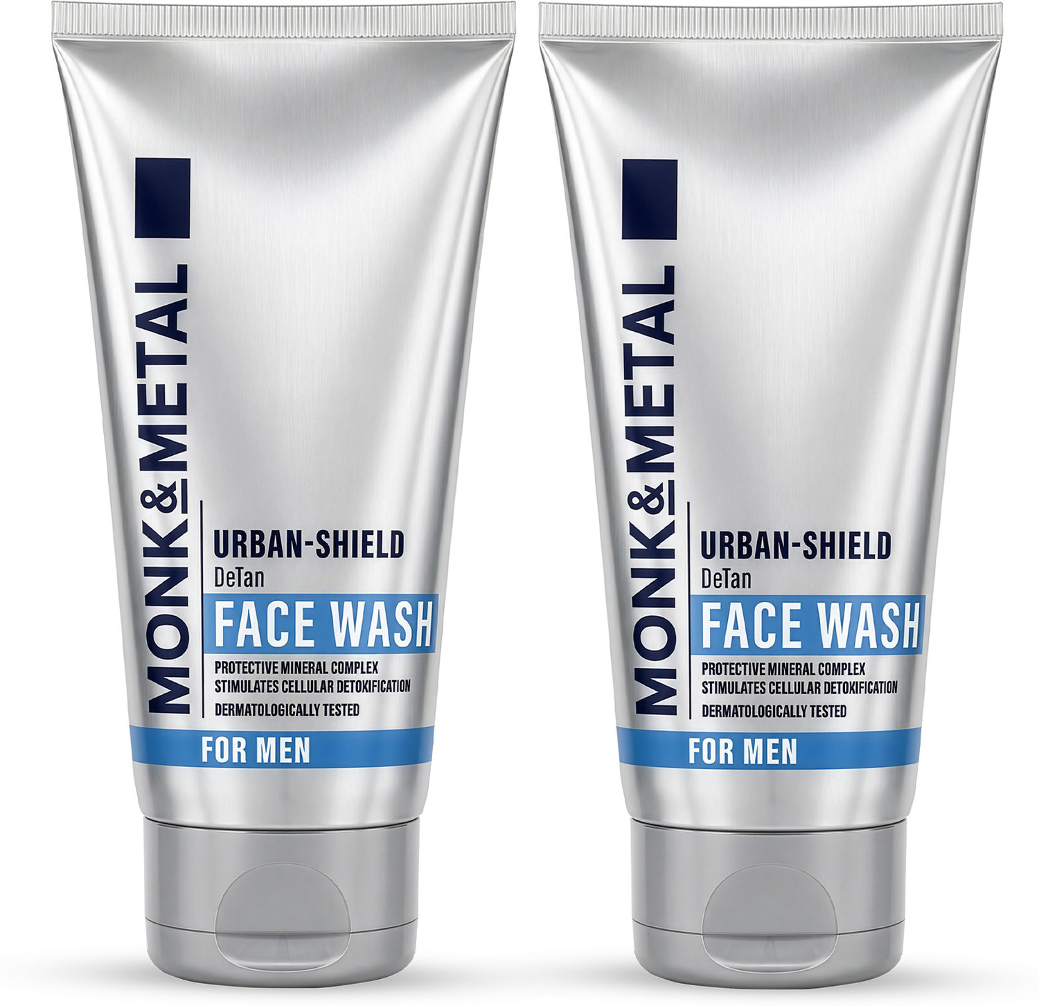 Image of MONK&METAL Urban-Shield De-Tan For Men, Tan Removal & Brightening Face Wash