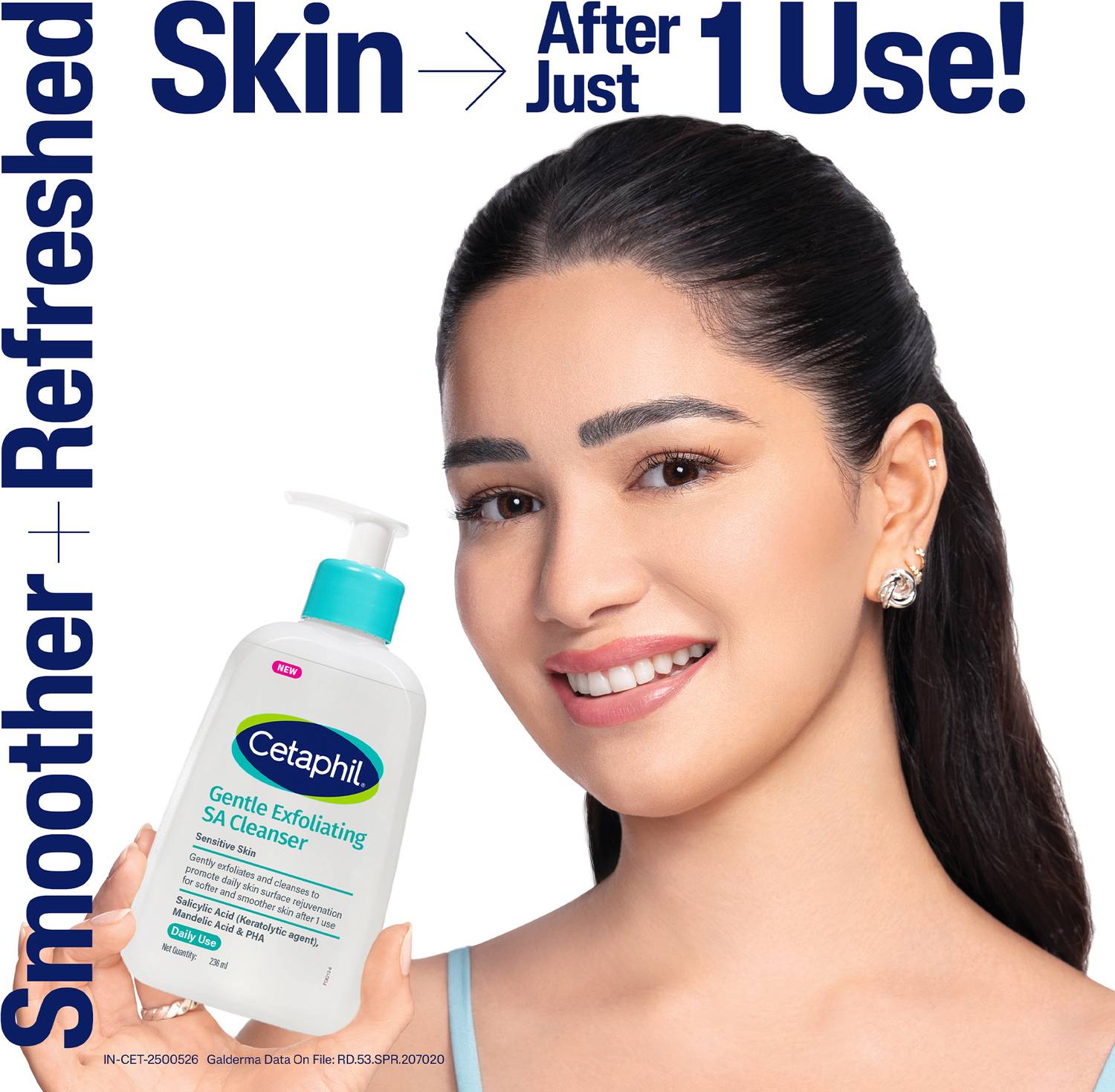 Cetaphil Gentle Exfoliating SA Cleanser Face Wash 236 ml - Image 2