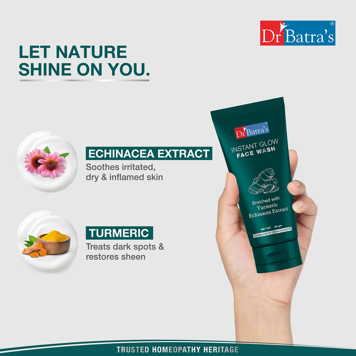 Image of Dr Batra's Instant Glow -Radiance Boosting Paraben & Sulfate Free Cleanser Unisex Face Wash