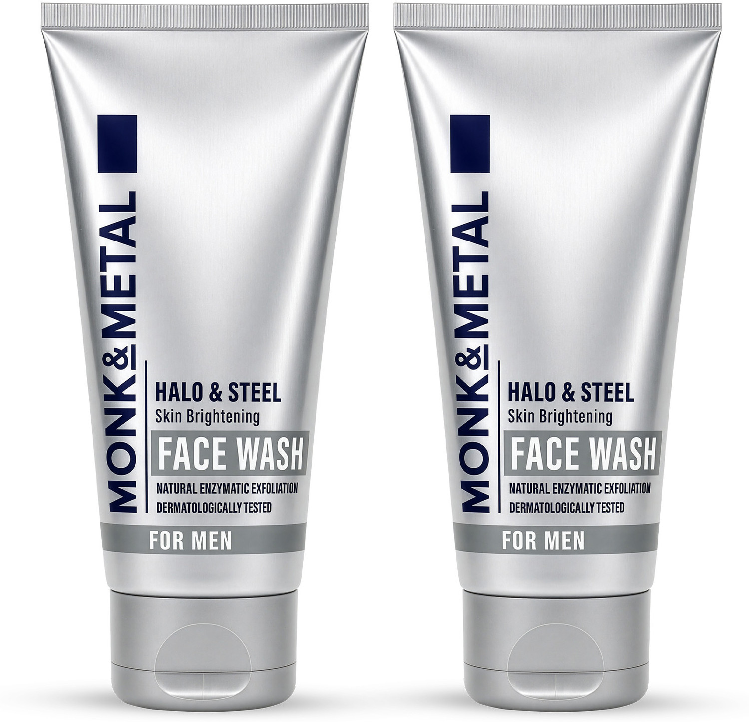 Image of MONK&METAL Halo & Steel Brightening For Men With Niacinamide & Turmeric Extract Face Wash