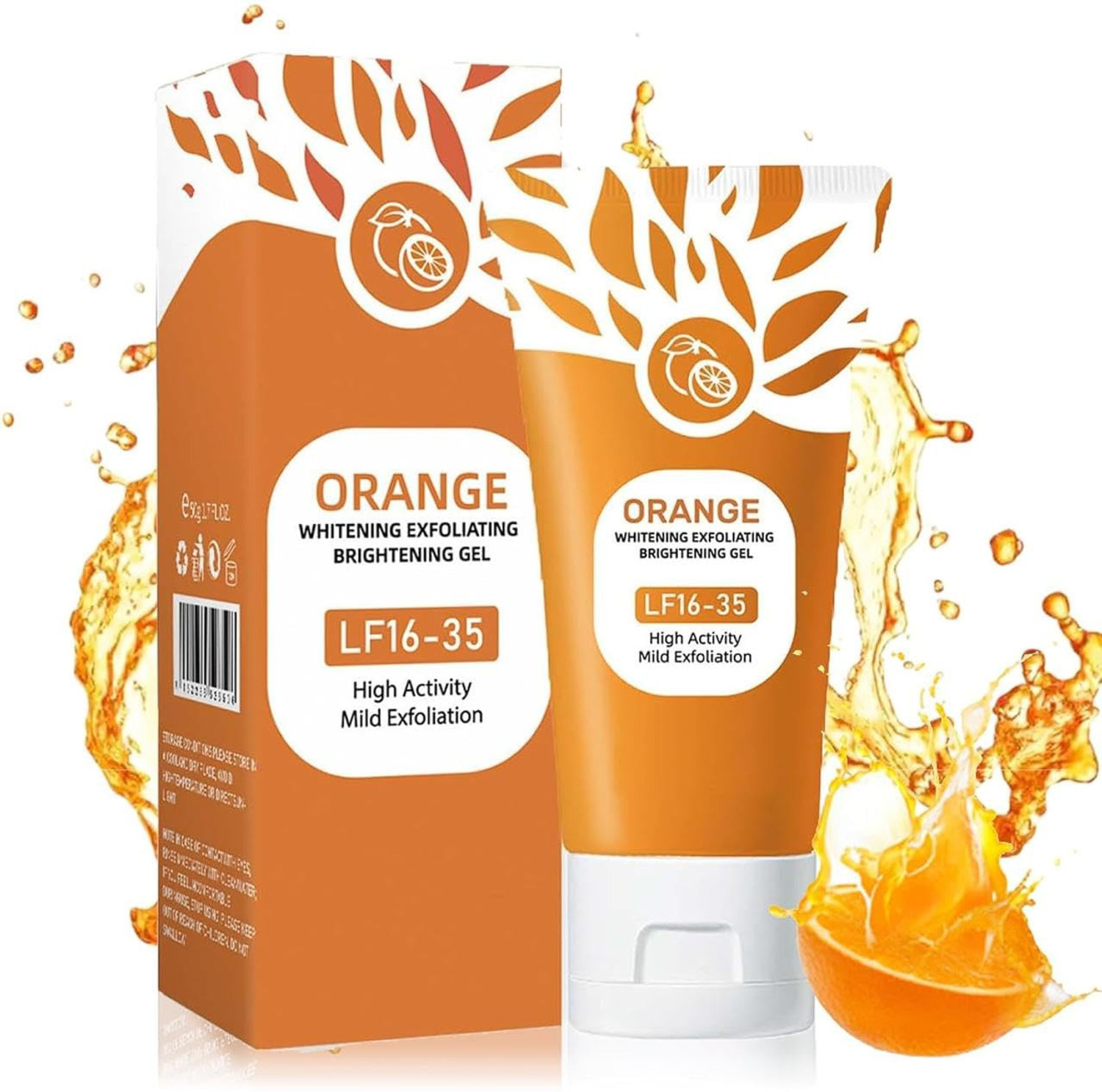Image of Famire Orange Enzymes Exfoliating Gel for Face & Body, Orange Exfoliating Gel, Moisturizer Face Body Scrub,Deep Cleansing Moisturizing Facial Exfoliator for All Skin Types Face Wash