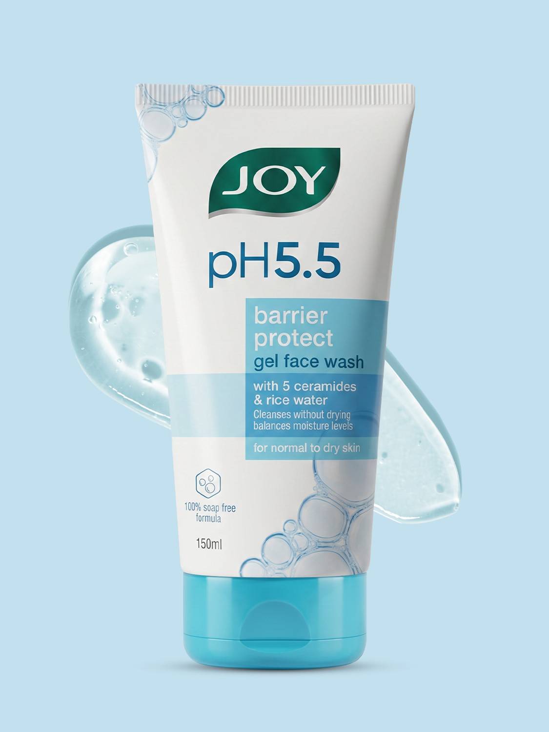 Joy pH 5.5 Barrier Protect Gel  with 5 Ceramides & Rice Water 150ml Face Wash