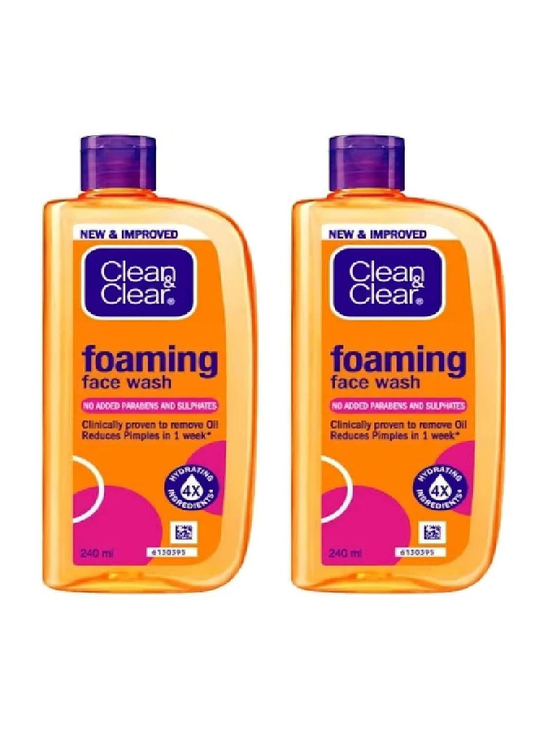 Clean and Clear Foaming Face wash 480ml| Clinically proven| Pimple & Acne removal Face Wash