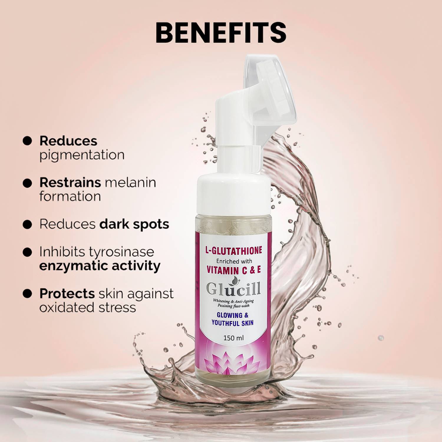 glutathione and vitamin c facewash benefits Face wash Bright, Clear, Confident! Your