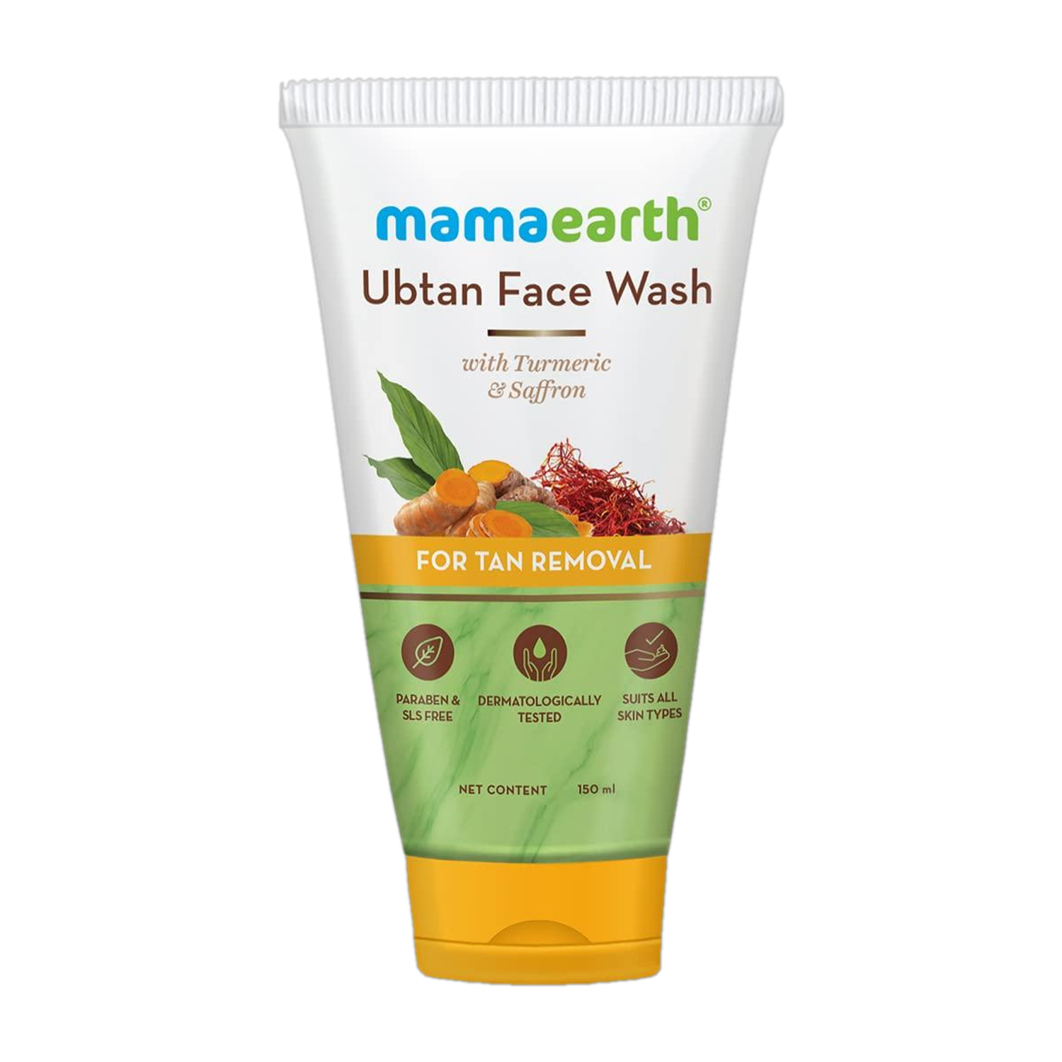 Mamaearth Ubtan Natural |Anti-Tan For all Skin Types with Turmeric & Saffron Face Wash