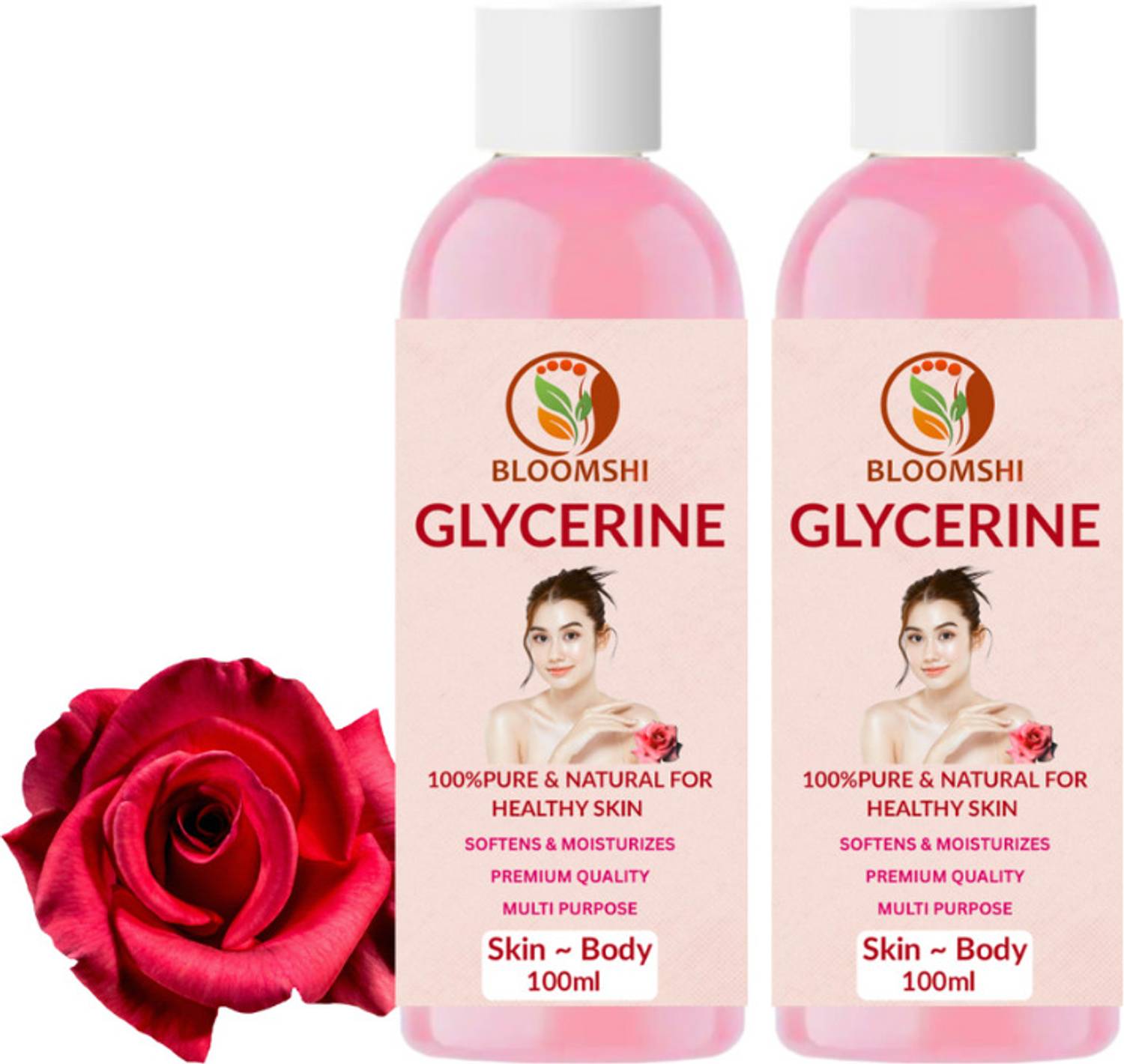 BLOOMSHI pure glycerine to soften & moisturize skin and multipurpose premium grade Face Wash