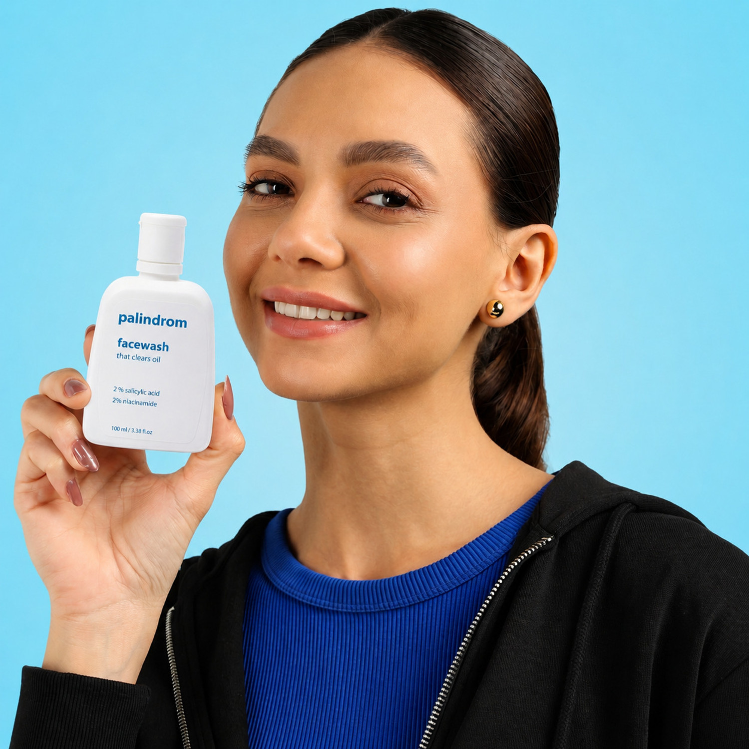 Image of Palindrom 2% Salicylic Acid & 2% Niacinamide for Men & Women | Facewash for Oily Skin & Excess Oil Control | Salicylic | Oily Skin Face Wash