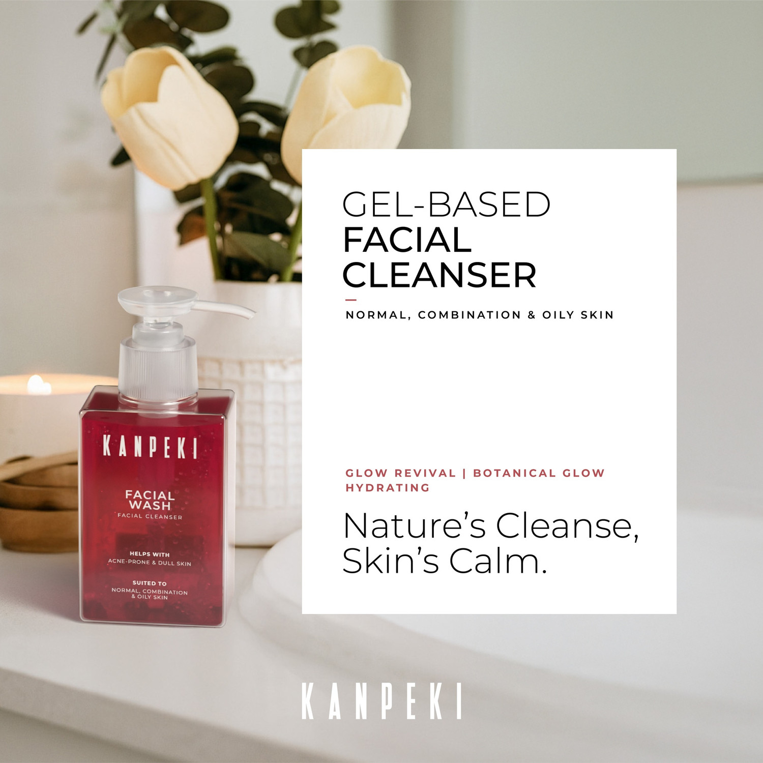 Image of Kanpeki Facial Wash |Face Cleanser Reduces Acne & Provides Bright Skin Normal, Oily Skin Face Wash
