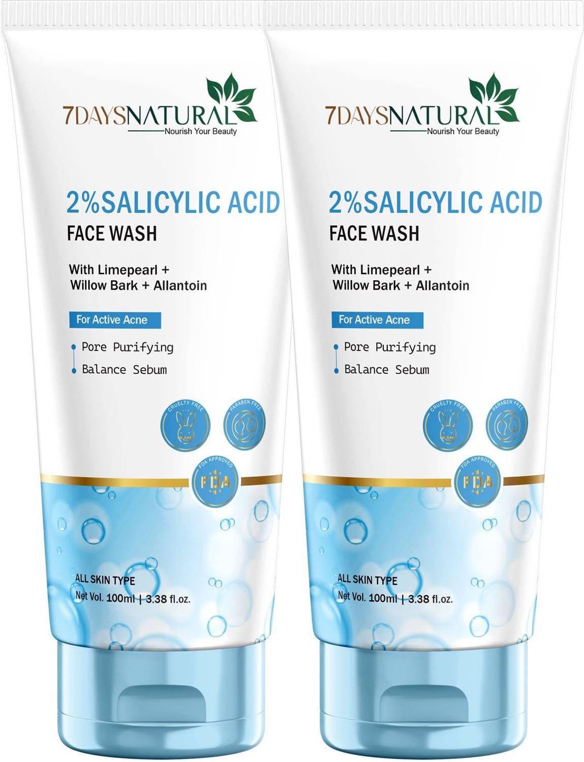 7days natural Salicylic Acid Face Wash