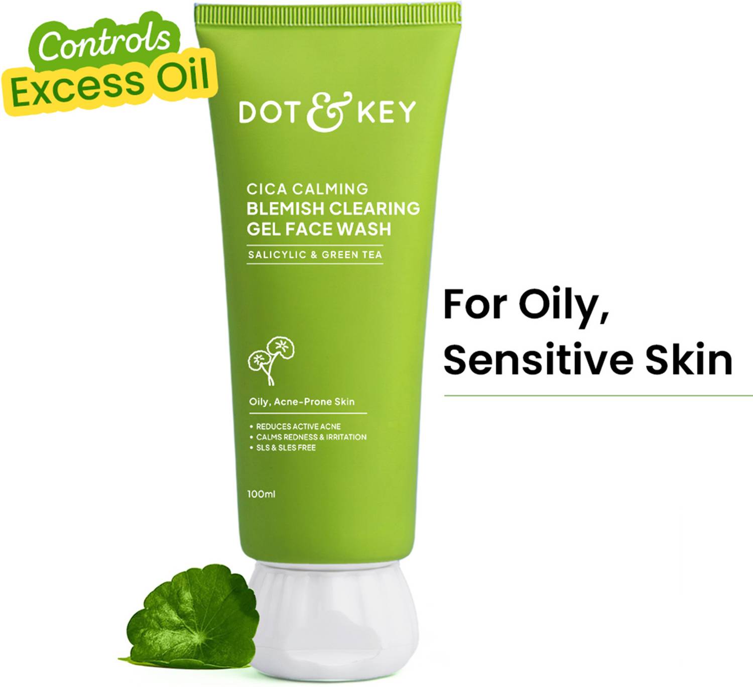 Dot & Key CICA Face Wash with Salicylic & Green Tea