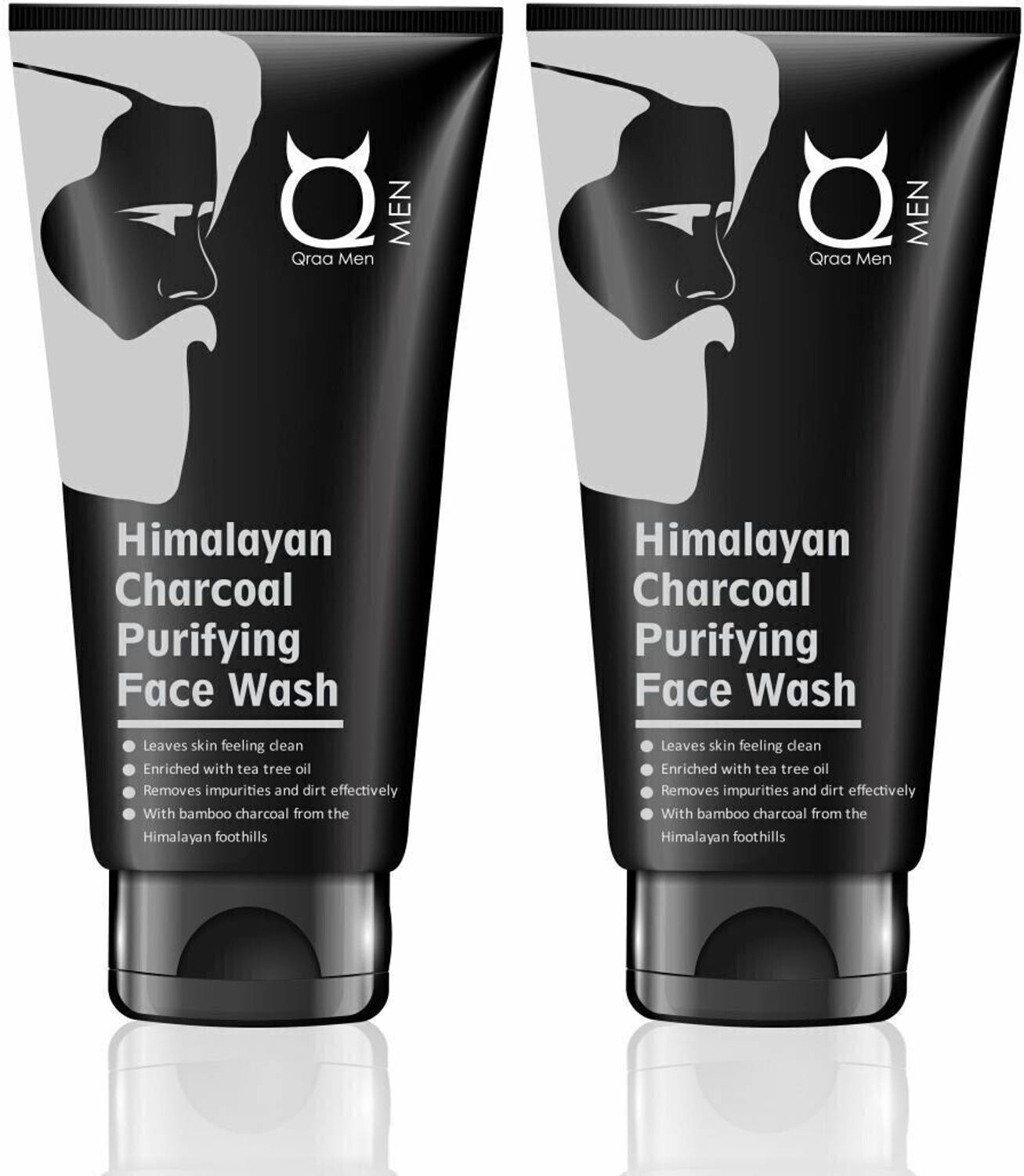 Qraa Himalayan Charcoal Purifying  Combo Face Wash