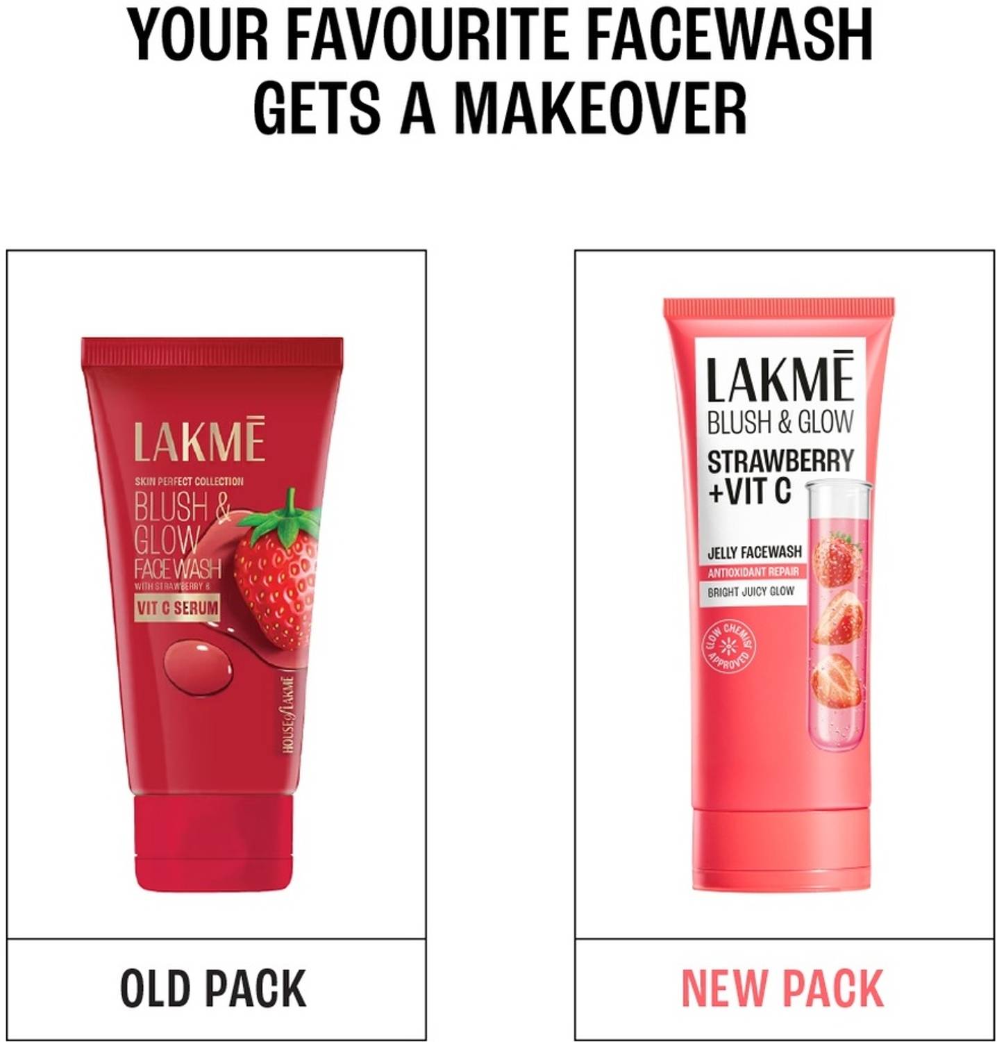 Lakmé Blush & Glow Strawberry + Vitamin C Jelly Face Wash 275 g - Image 2